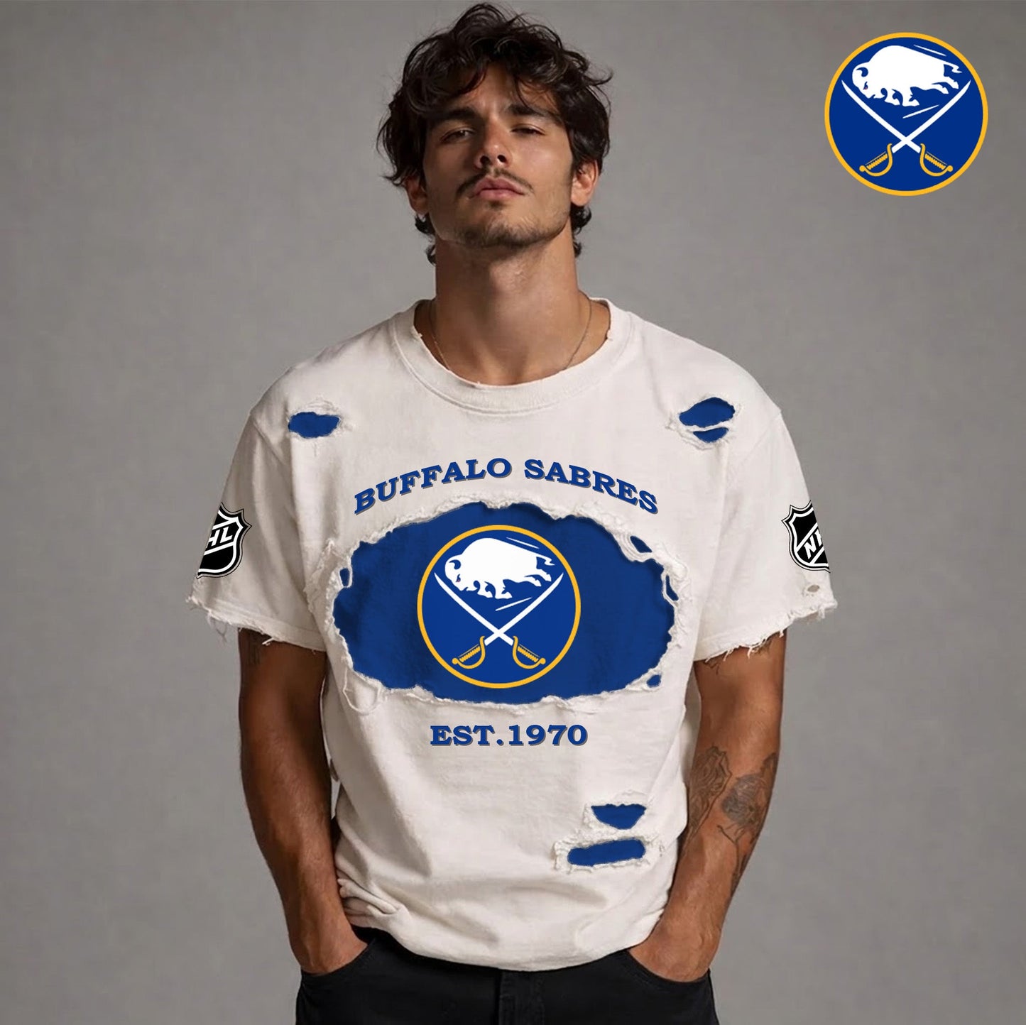 PREMIUM NHL x BS RETRO WASH SHIRT NDT NTN 080426
