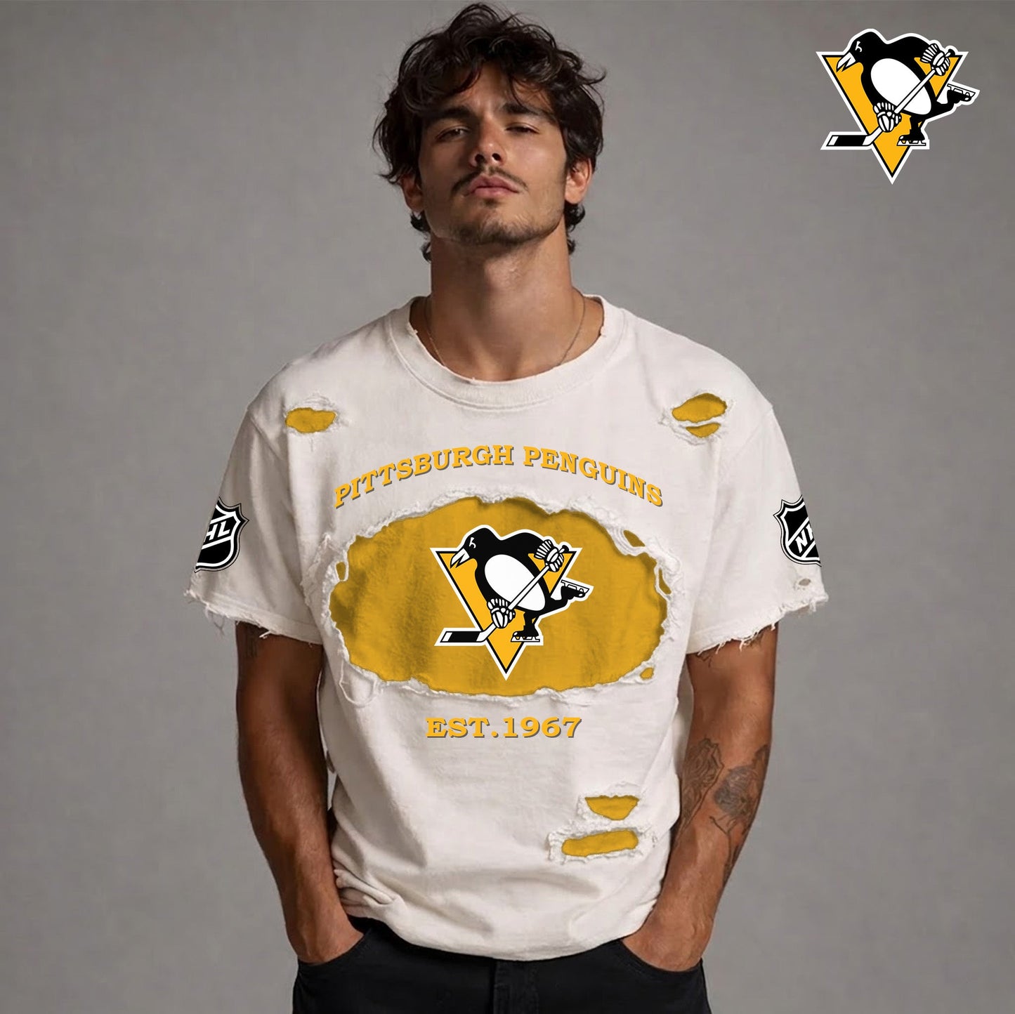 PREMIUM NHL x PP RETRO WASH SHIRT NDT NTN 080426