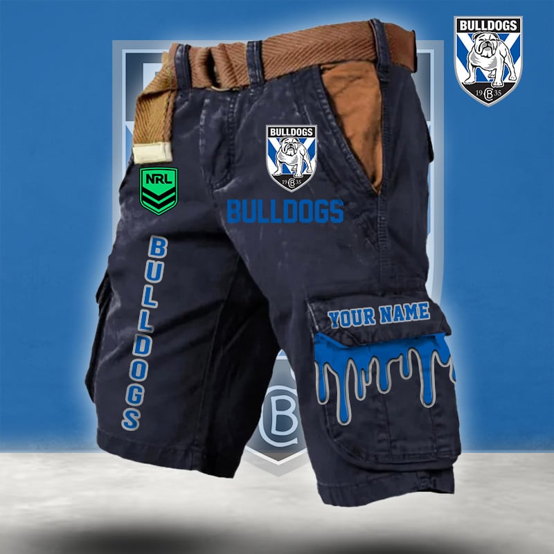 PREMIUM NRL X CB Cargo Shorts Custom Name Limited Edition NDT LVH