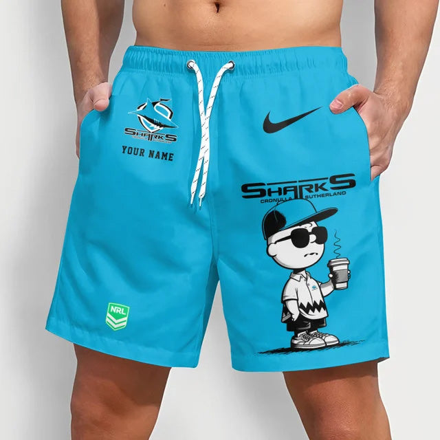 PREMIUM NRL X CSS Cool Snoopy Men Short Pants Custom Name For Summer NDT NTN