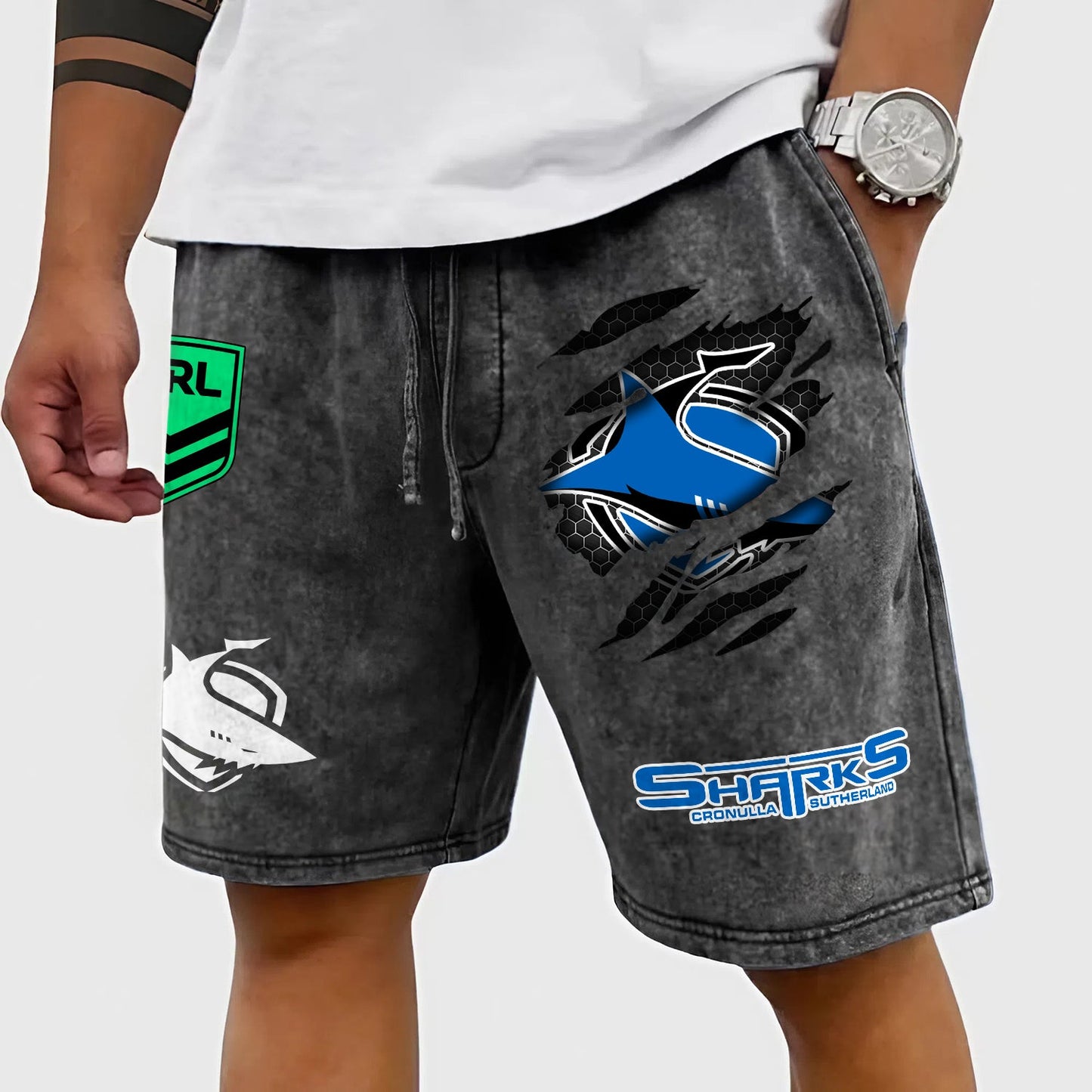 PREMIUM NRL X CSS Wash Shorts FOR SUMMER HOLIDAY NDT NHM 030426