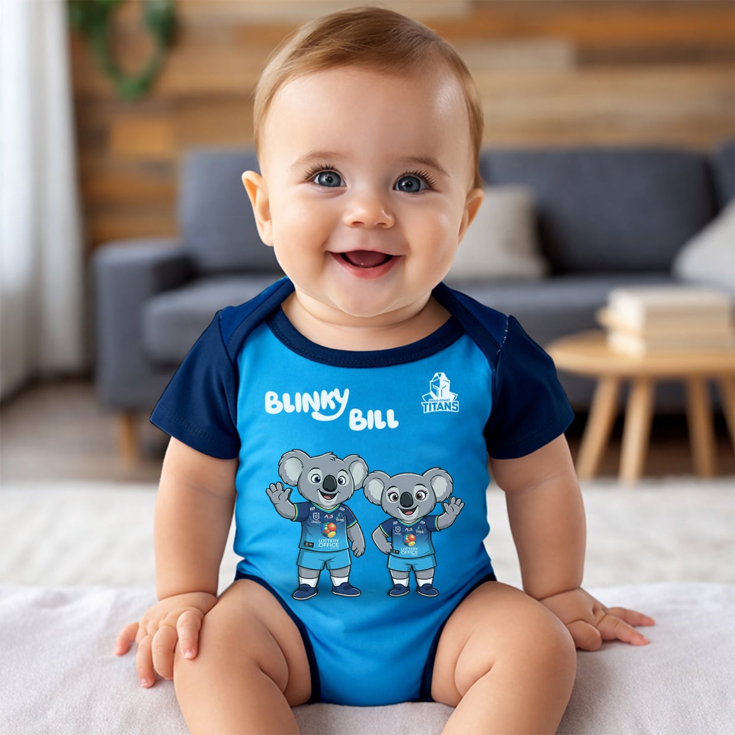 PREMIUM NRL X GCT BLINKY BILL Baby Romper Custom Name For Kids NDT LVH 130426 1