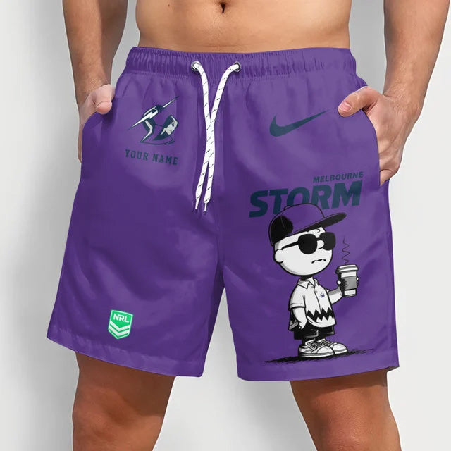 PREMIUM NRL X MS Cool Snoopy Men Short Pants Custom Name For Summer NDT NTN