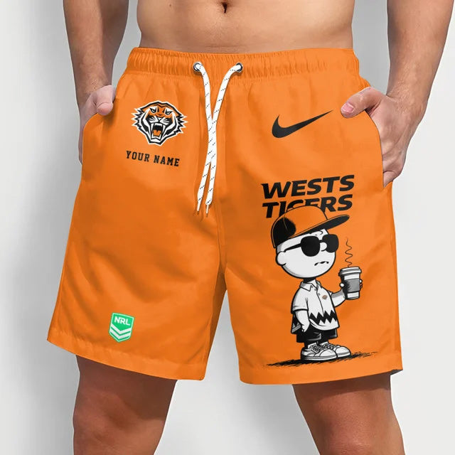 PREMIUM NRL X WT Cool Snoopy Men Short Pants Custom Name For Summer NDT NTN