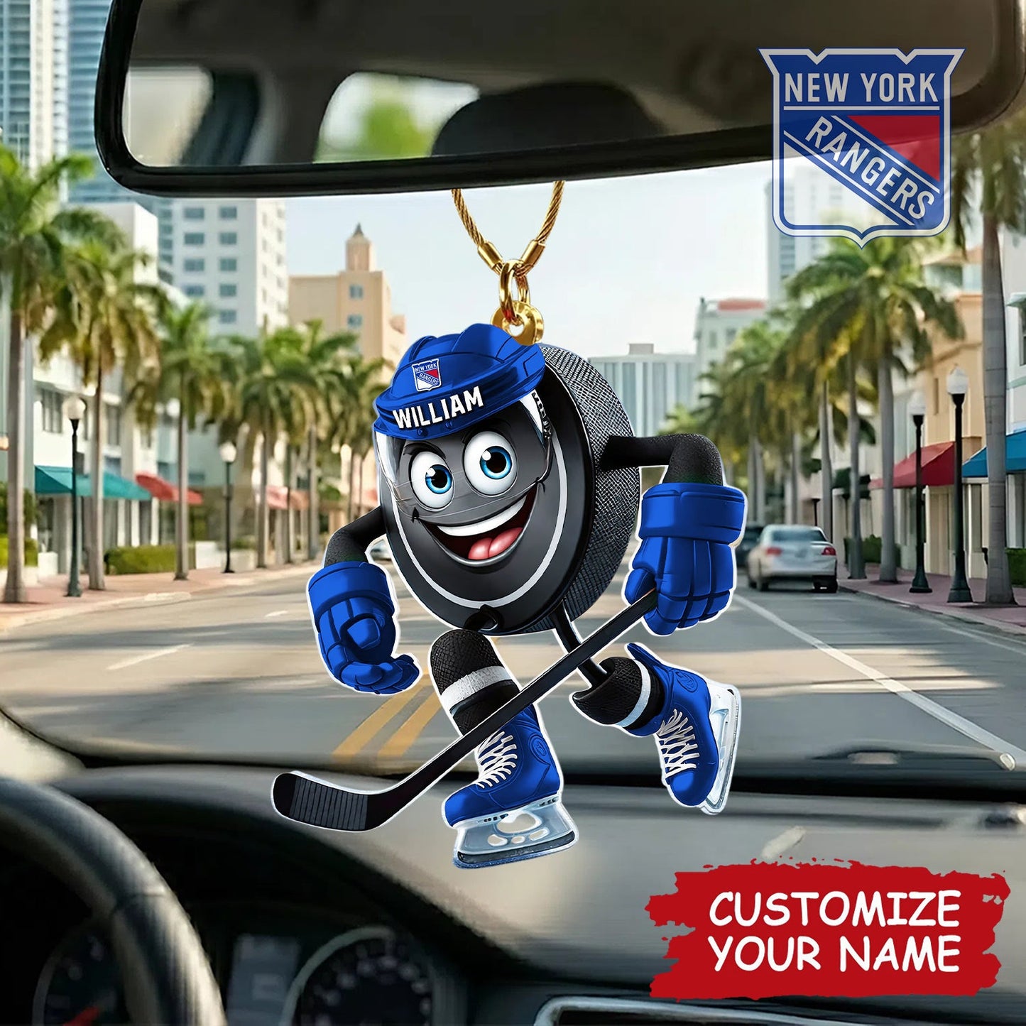 PREMIUM NYR X CHARM DECOR FOR CAR NDT NHM 020426