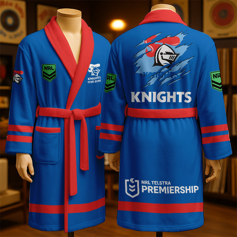 PREMIUM NRL X NK New Style Royal Fleece Bathrobe Personalized NDT LVH 260226