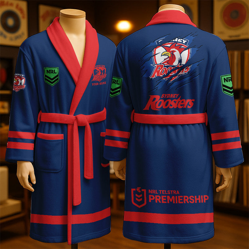 PREMIUM NRL X SR New Style Royal Fleece Bathrobe Personalized NDT LVH 260226