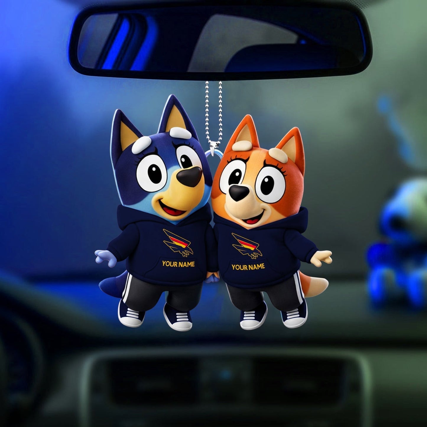 PREMIUM AC X Bluey & Bingo Car Ornament NDT NHM 040326
