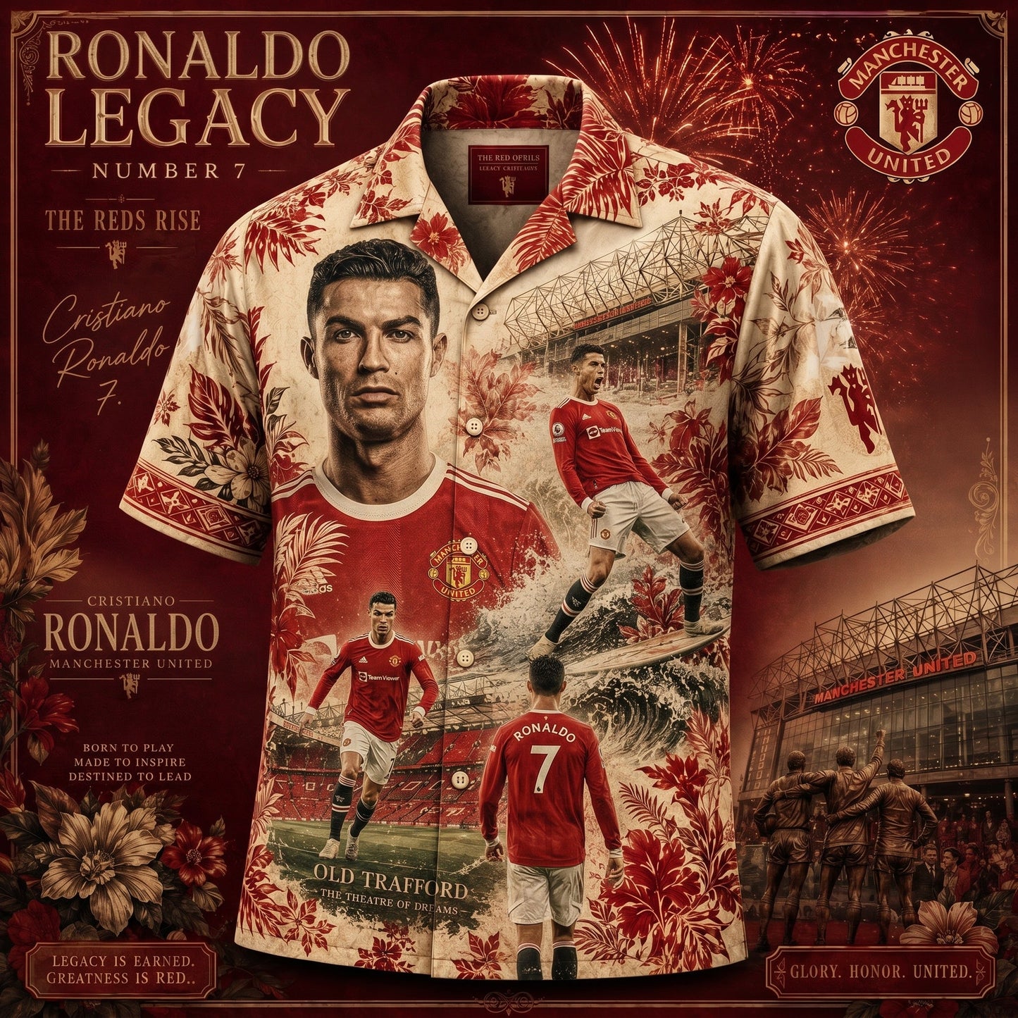 PREMIUM CR7 X THANK FOR MEMORIES HAWAI SHIRT LIMITED EDITION V2339 NDT VHM 250526