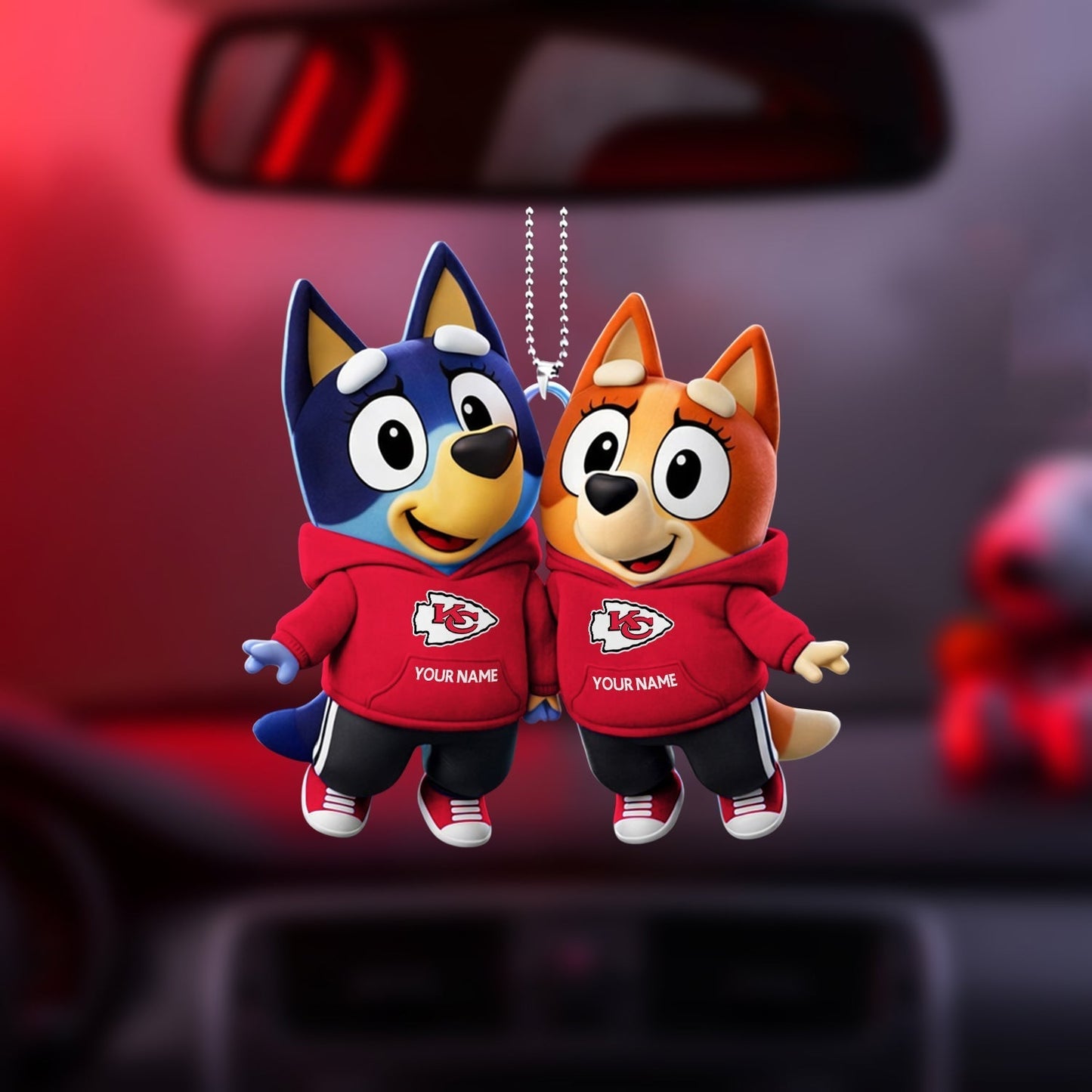 PREMIUM KC X Bluey & Bingo Car Ornament NDT NHM 040326