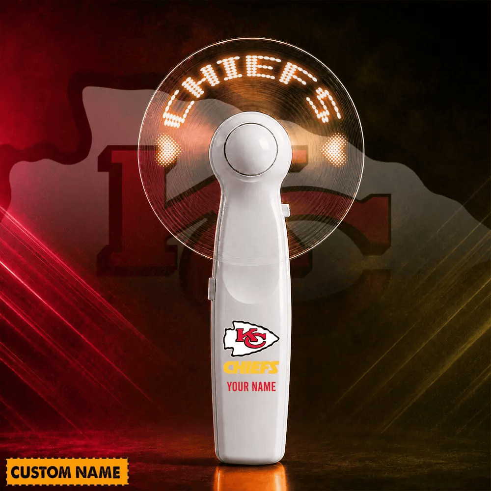 PREMIUM NFL X KC USB Led Fan Custom Name Limited Editions NDT LVH240526