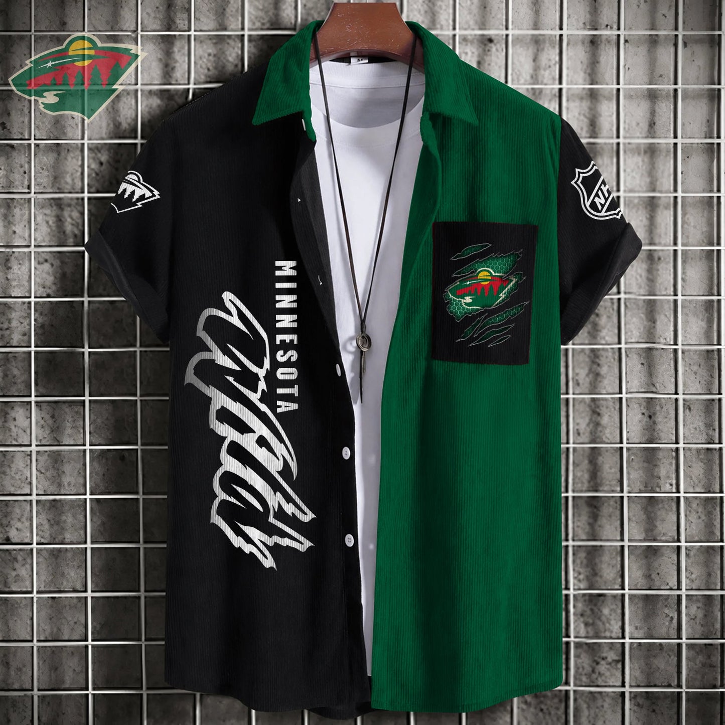 PREMIUM NHL X MW Patchwork Lapel Striped Shirts Limited Editions NDT NHM 240526