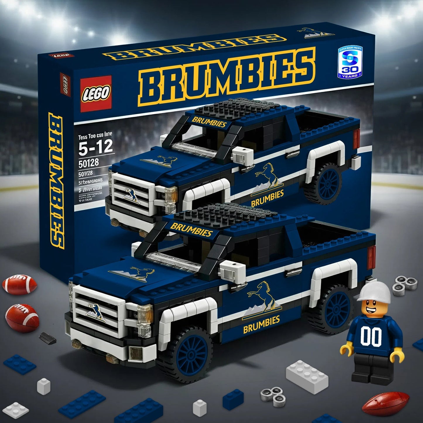 PREMIUM SPR X BRU CELEBRATING 30 YEARS 5D LEGO BUILDING BLOCK TRUCK LIMITED EDITION NDT NHM 260326