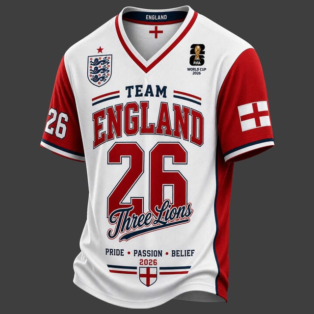 PREMIUM WC 2026 X ENG V-Neck Jersey LIMIED EDITIONS NDT VHM 190526