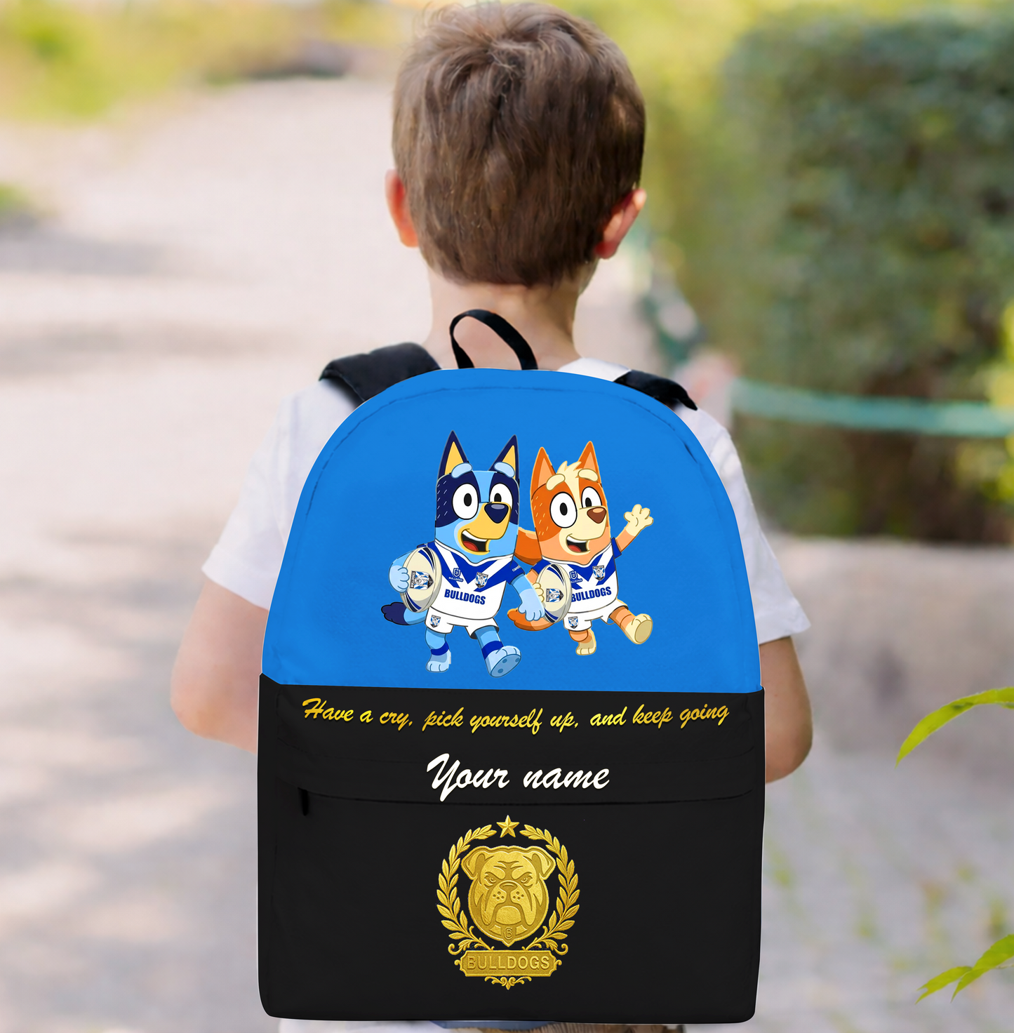 PREMIUM NRL X CBB Schoolbag Bluey & Bingo Personalized Gifts For Son Limited Edition NDT VHM 030326