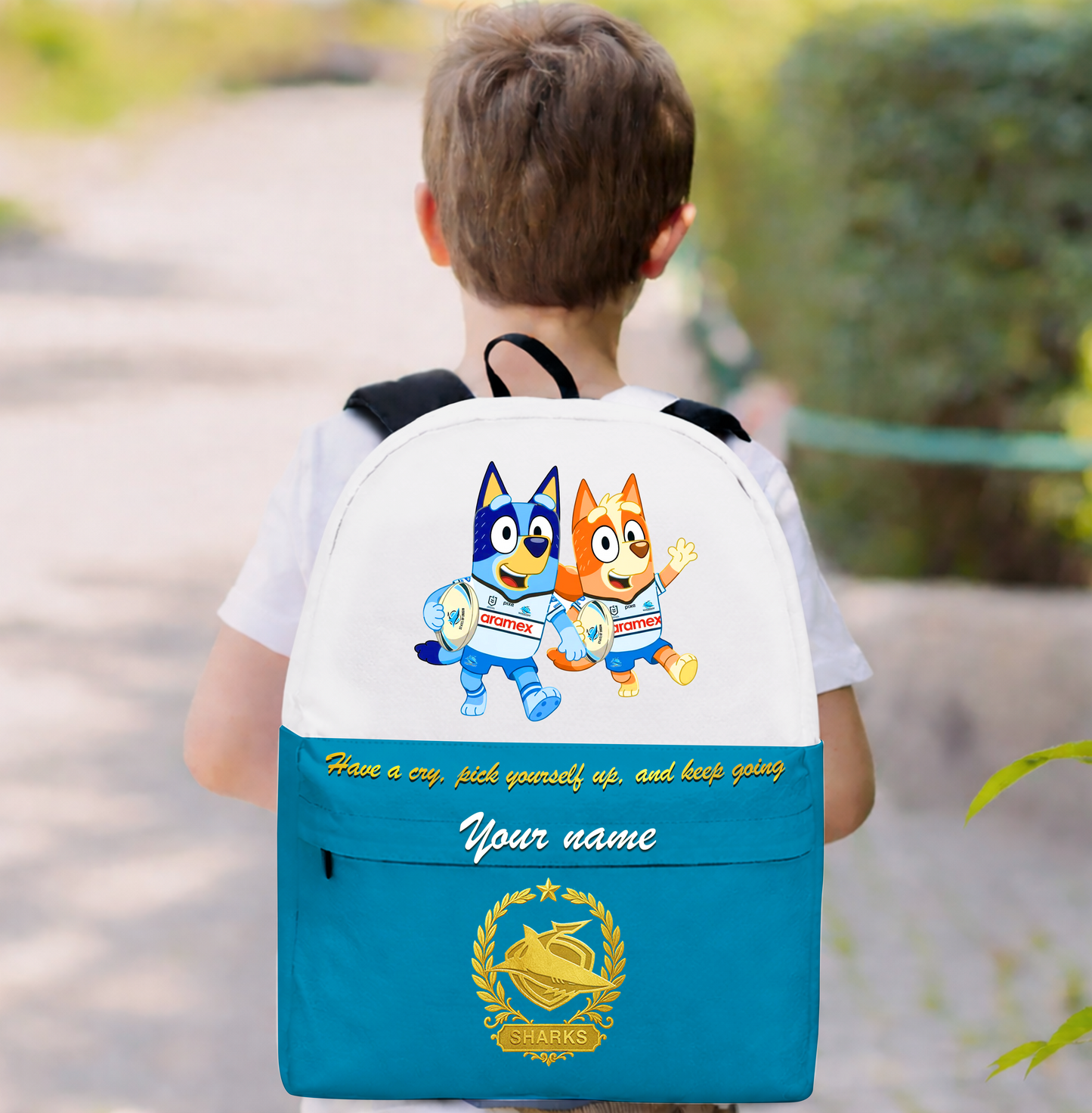 PREMIUM NRL X CSS Schoolbag Bluey & Bingo Personalized Gifts For Son Limited Edition NDT VHM 030326