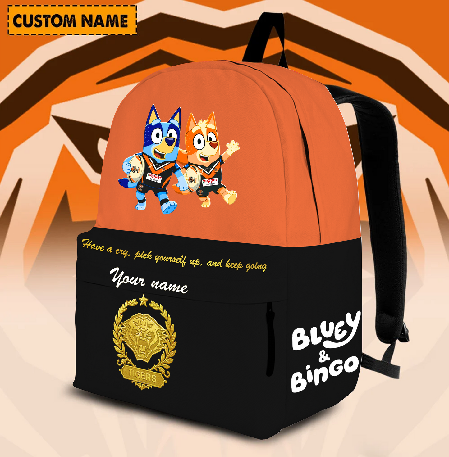 PREMIUM NRL X WT Schoolbag Bluey & Bingo Personalized Gifts For Son Limited Edition NDT VHM 030326