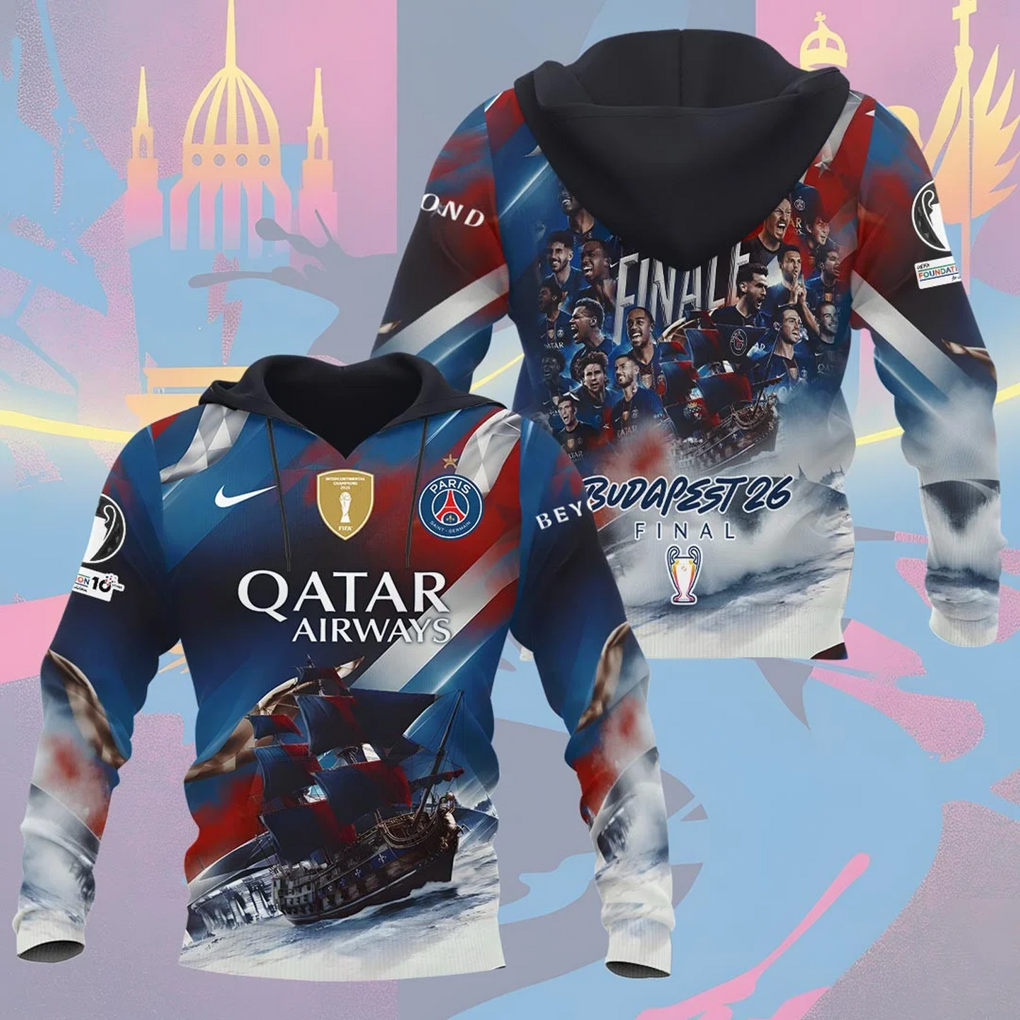 PSG Champions League Final 2026 3D Shirt V4 1405 DatND DVT
