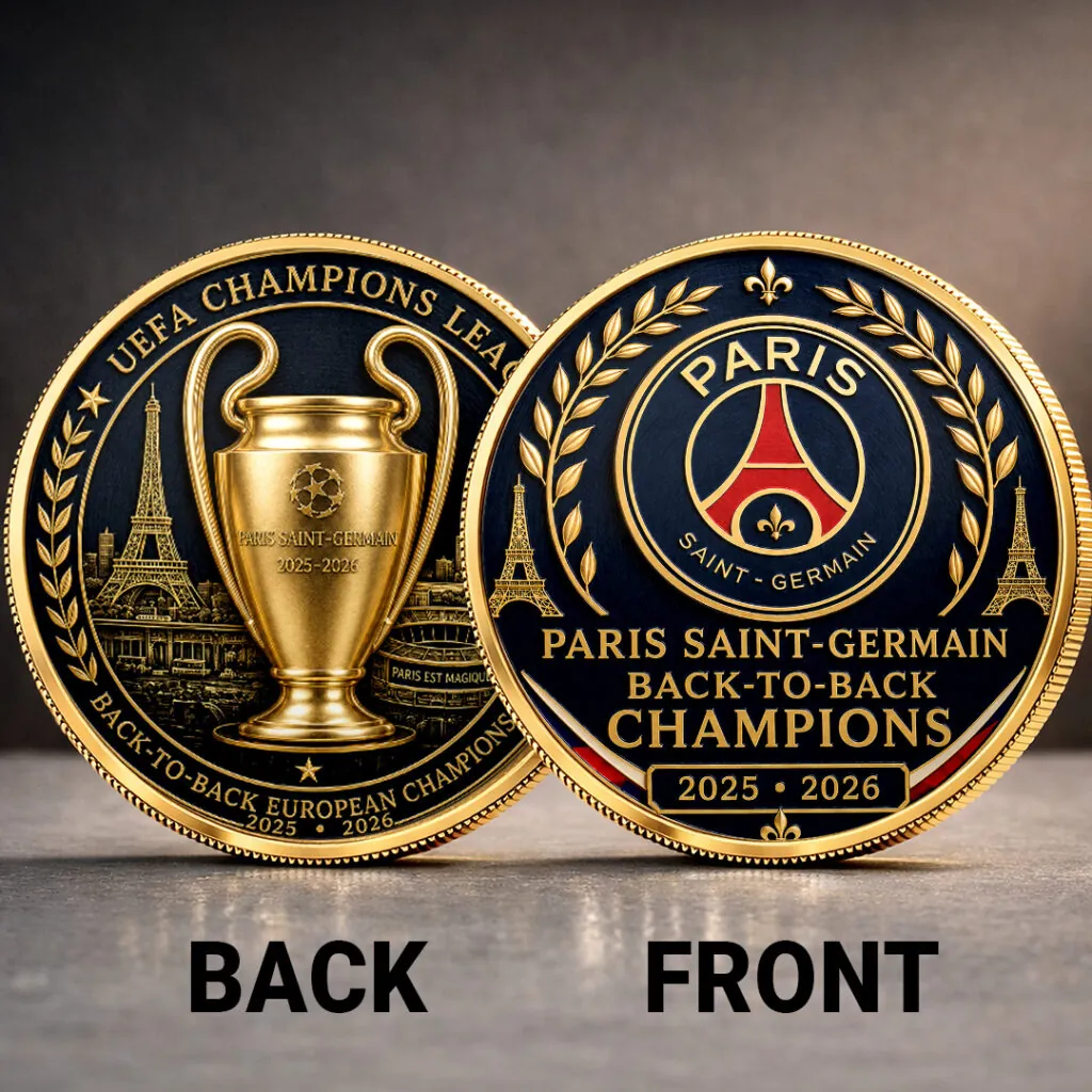 PSG UEFA Champions of Europe 2526 Commemorative Coin Cap V3 0106 DatND DVT 2