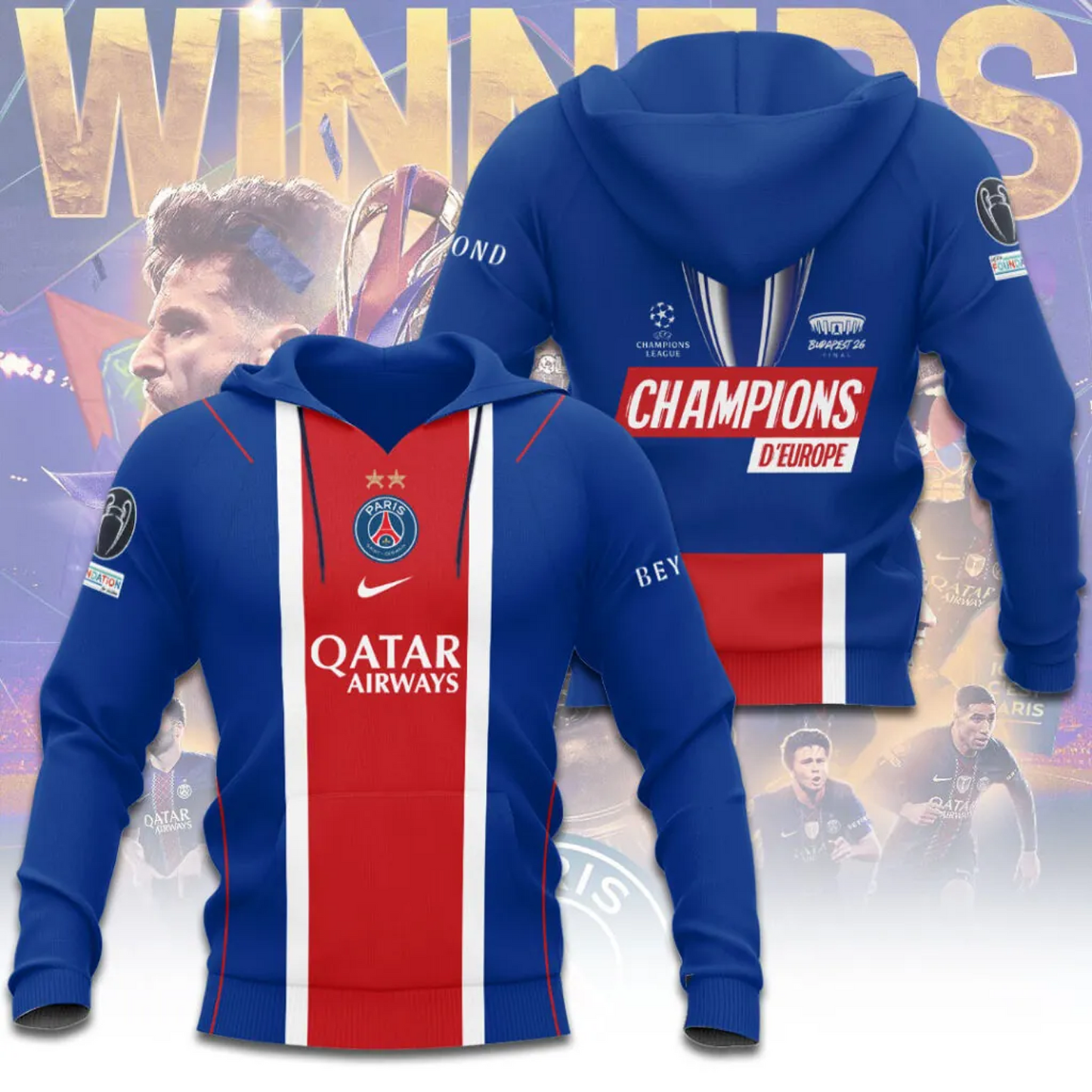 PSG x Champions D' Europe 2026 3D Apparel V2 DATND TANTD 030626