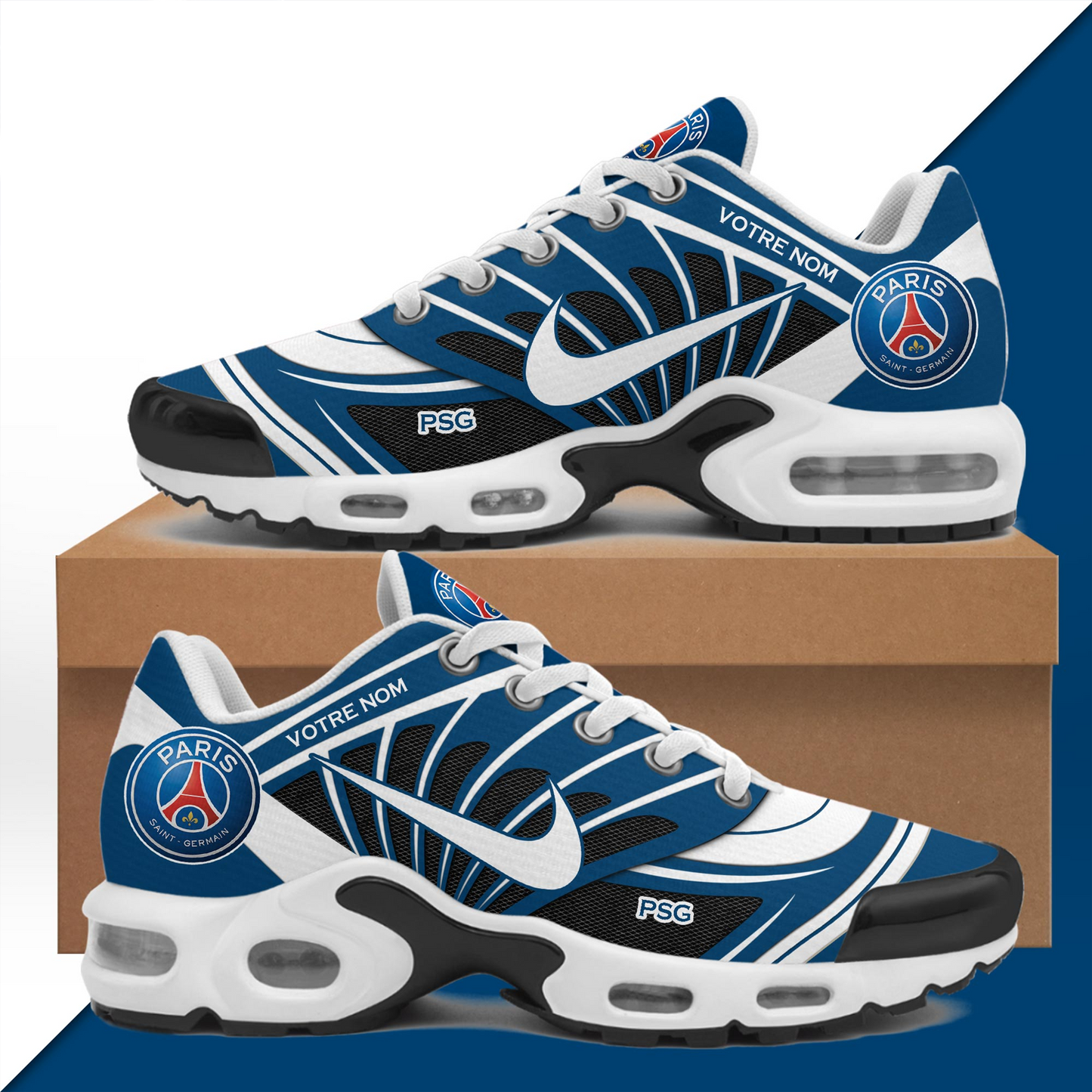 PSG x Football Club Air Max Plus Sport Custom Sneakers DATND TANTD 010626