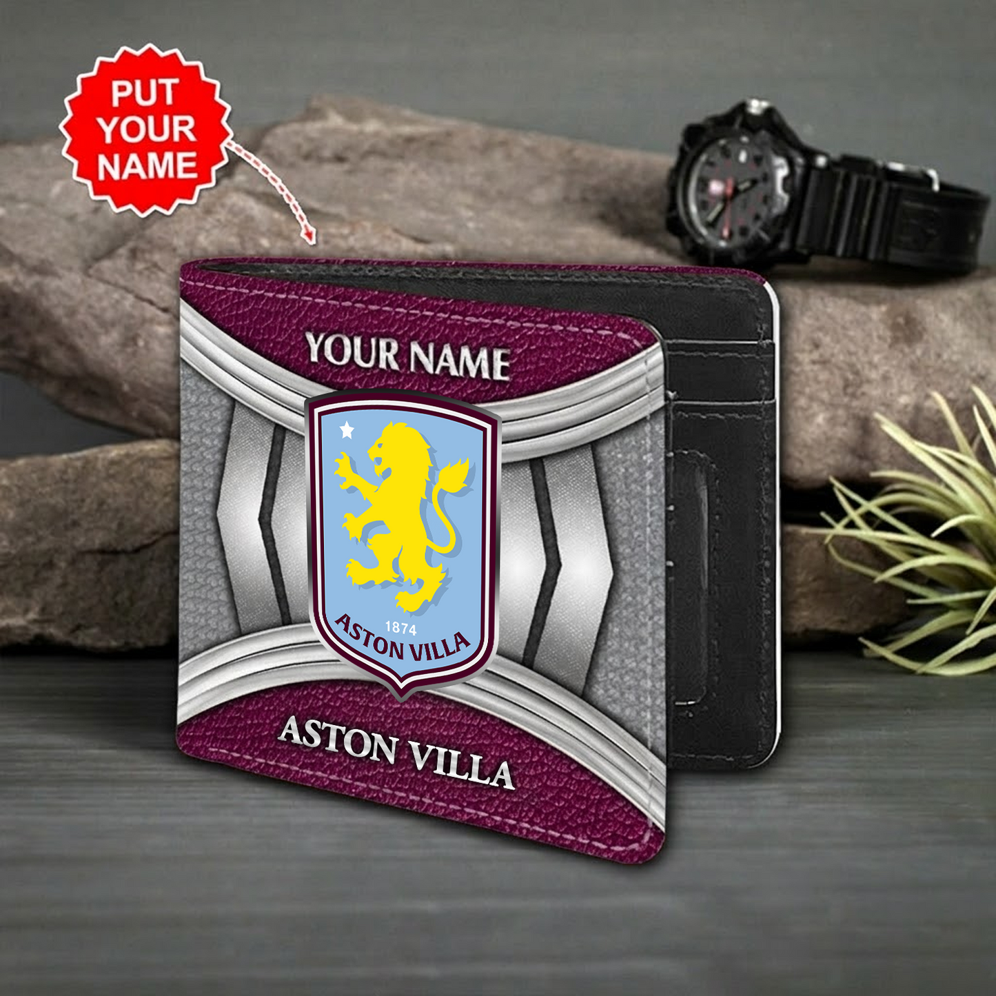 Personalized AST x EPL Custom name Leather Wallet DATND TANTD