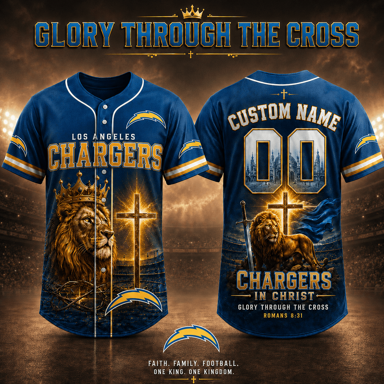 Personalized LAC x NFL Luxury V2 Baseball Jersey 160626
