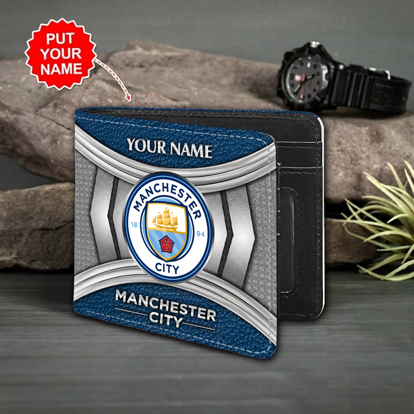 Personalized MC x EPL Custom name Leather Wallet DATND TANTD