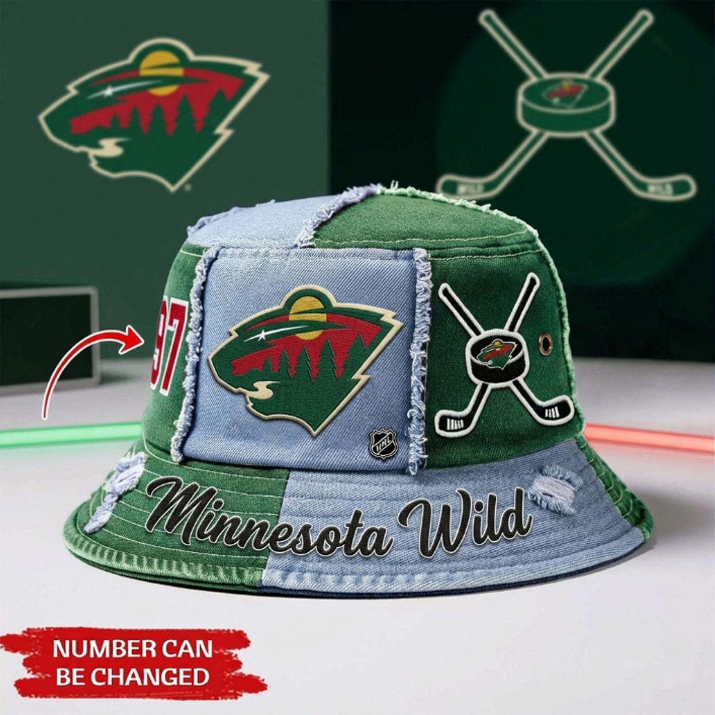 Premium MIN x NHL Bucket Hat DATND TANTD 080526