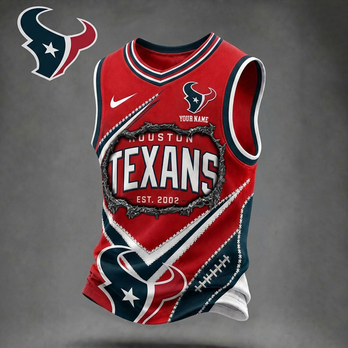 Premium NFL X HOU Game Day V-Neck Tank Top Shirt V3 NDT NHM 080626