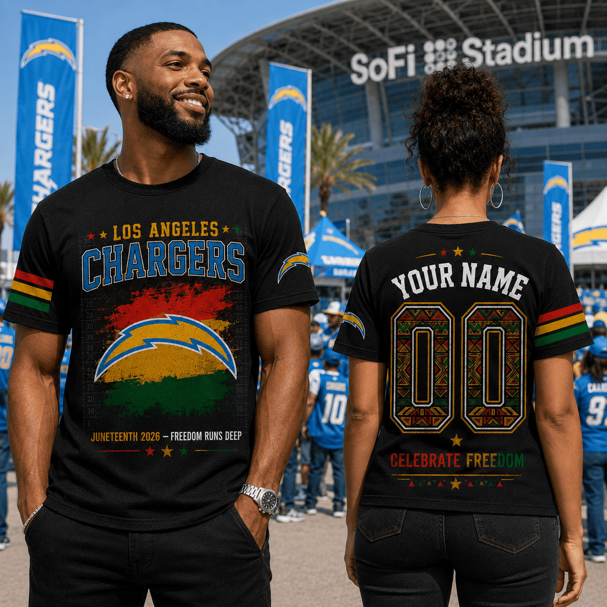 Premium NFL X LAC Juneteenth 2026 Shirt Personalized Gift For Fan NDT VHM 090626