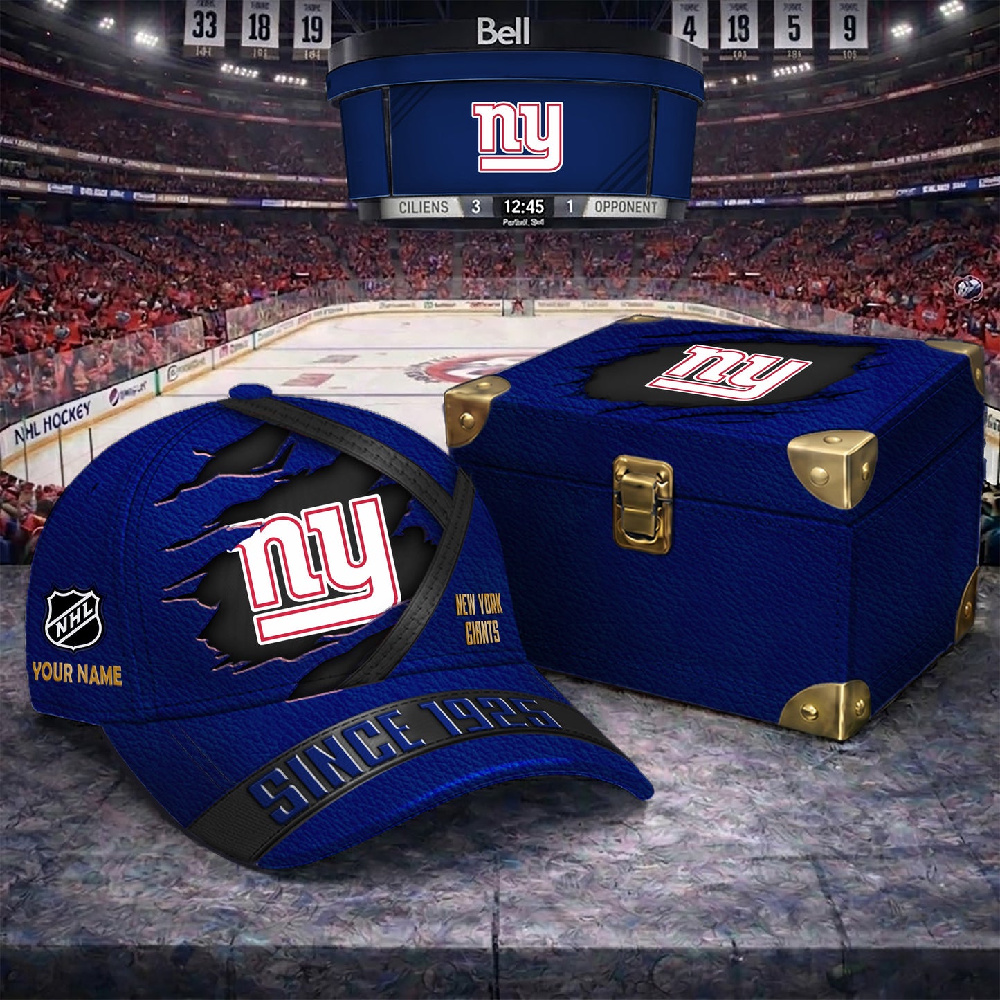 Premium NFL X NYG CUSTOM NAME CRACK HAT NDT NTN 050526