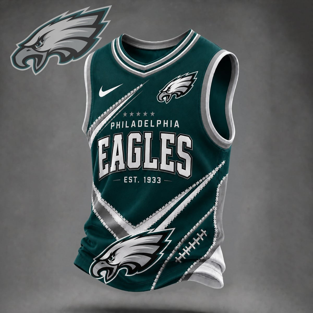 Premium NFL X PHI Game Day V-neck Tank Top Shirt NDT NHM 030626