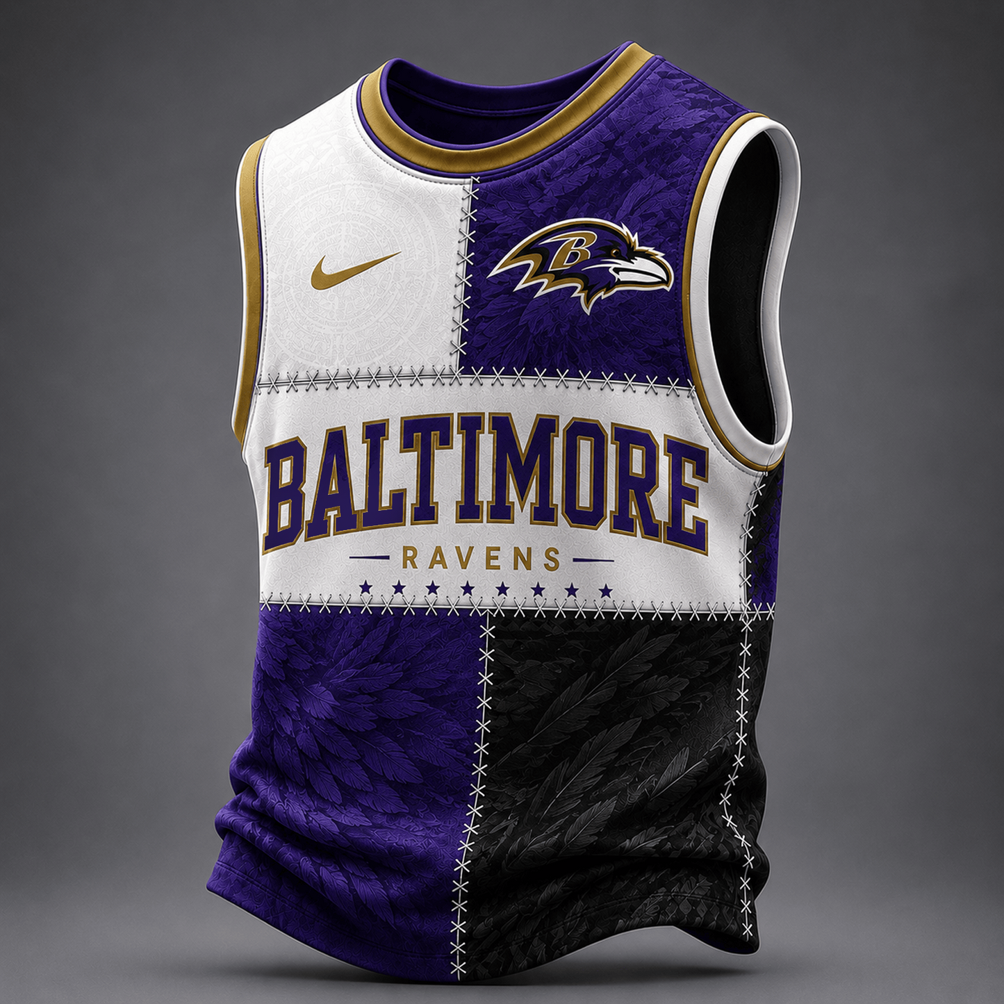 Premium NFL x BAL Team Inspired Tank Top Jersey 240626