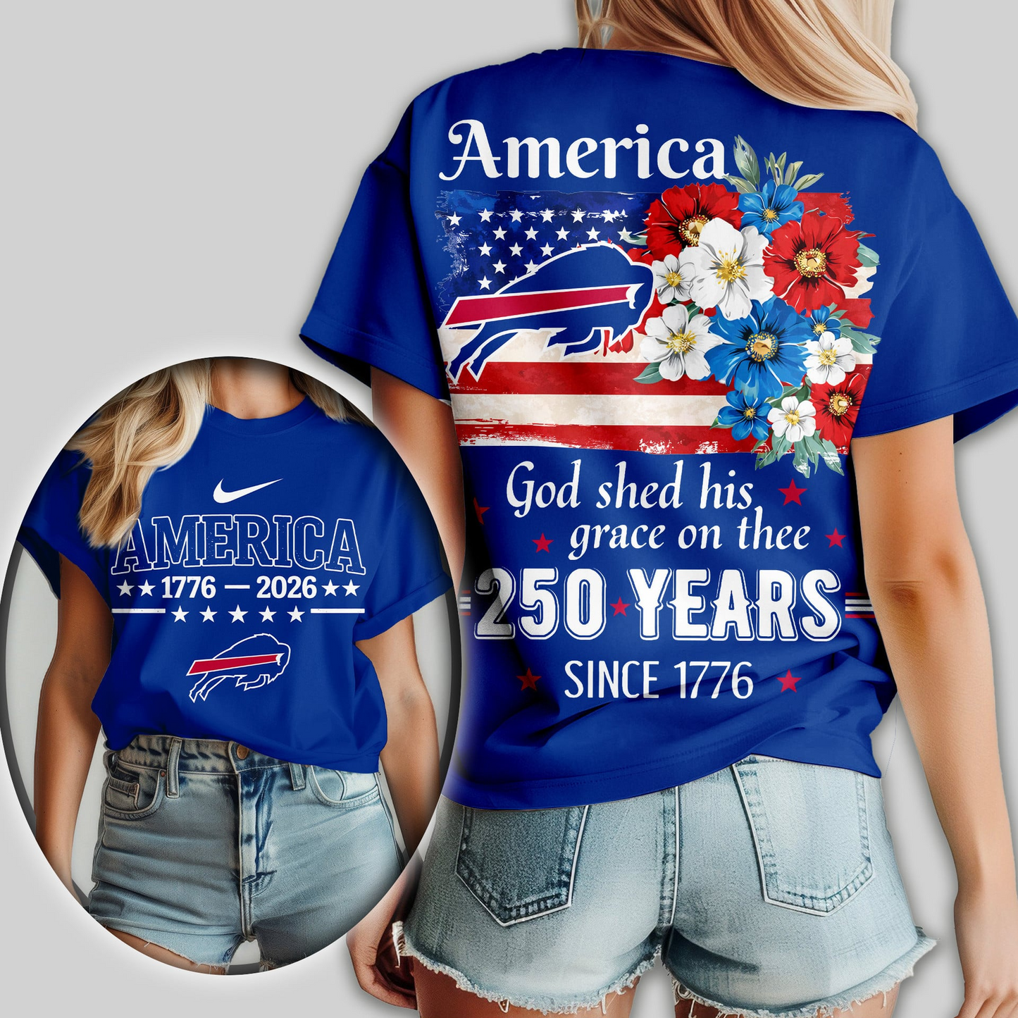 Premium NFL x BB America God Shed His Grace On Thee Women Shirt NDT VHM