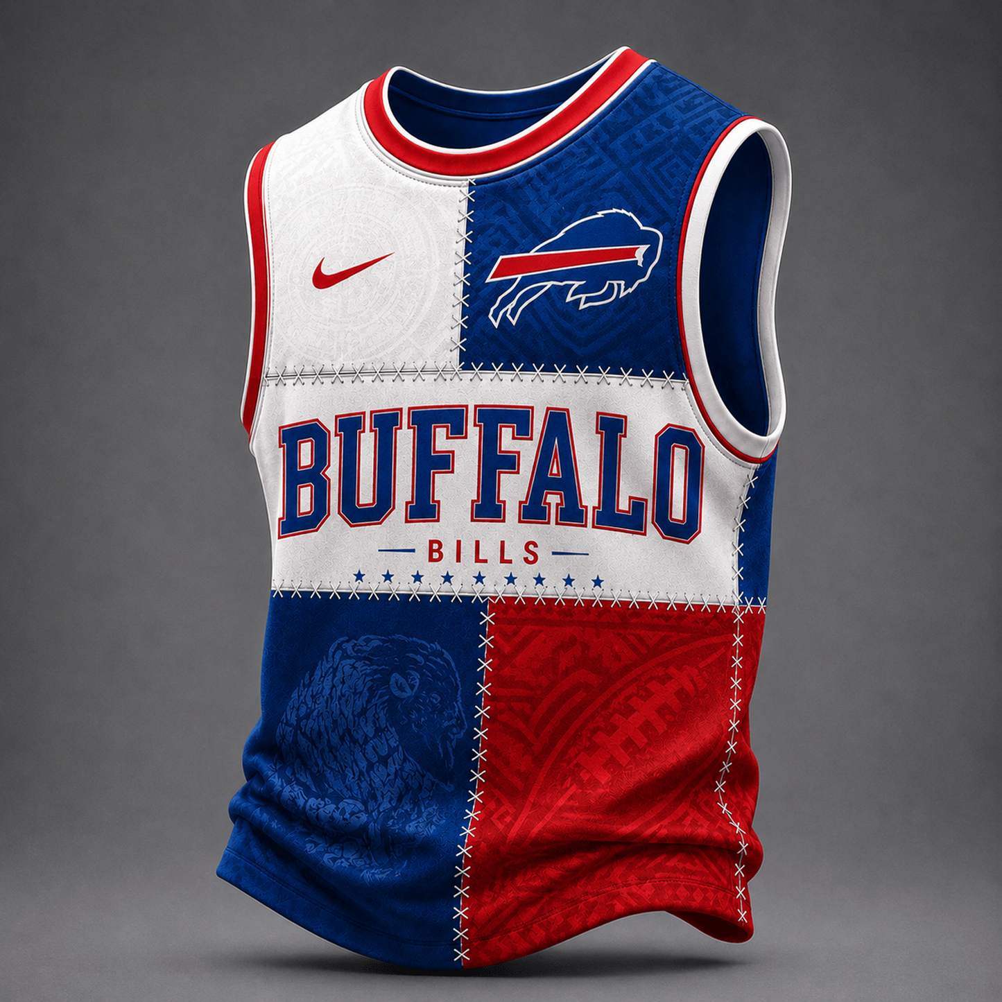 Premium NFL x BUF Team Inspired Tank Top Jersey 240626
