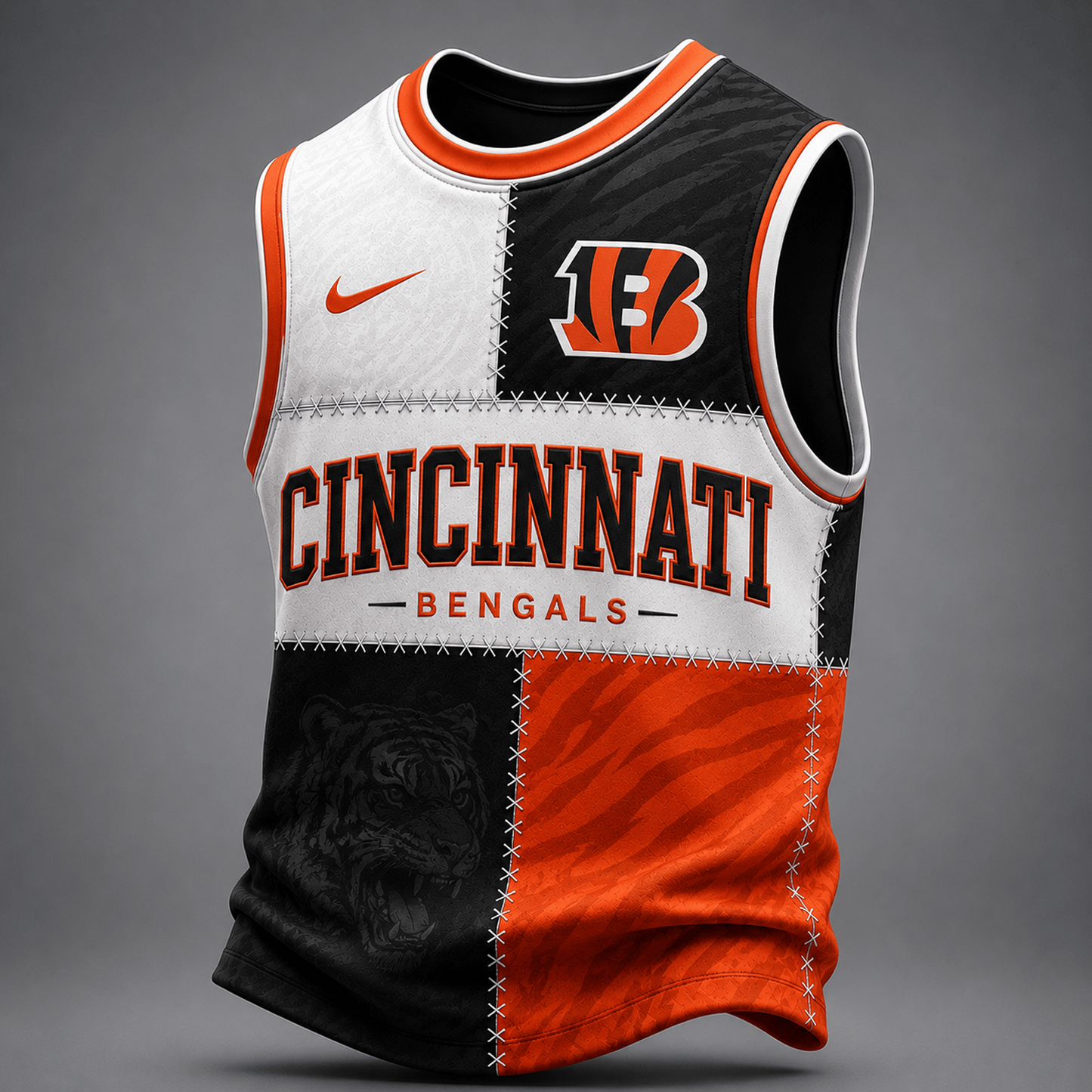 Premium NFL x CIN Team Inspired Tank Top Jersey 240626