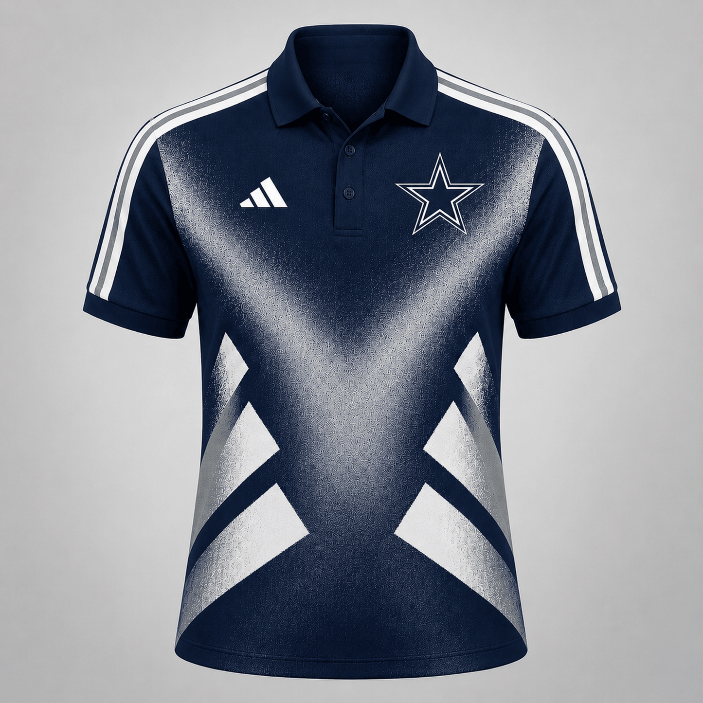 Premium NFL x DAL Sports Fan Geometric Pattern Polo Shirt 270626