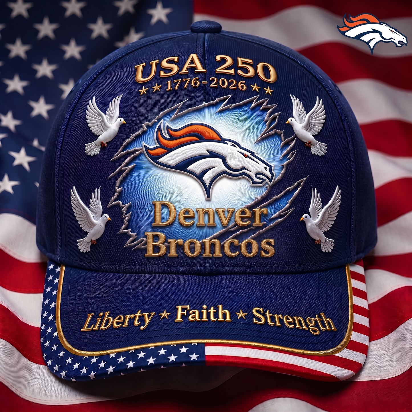 Premium NFL x DB 250 Years Anniversary Of Freedom Cap V3 260626