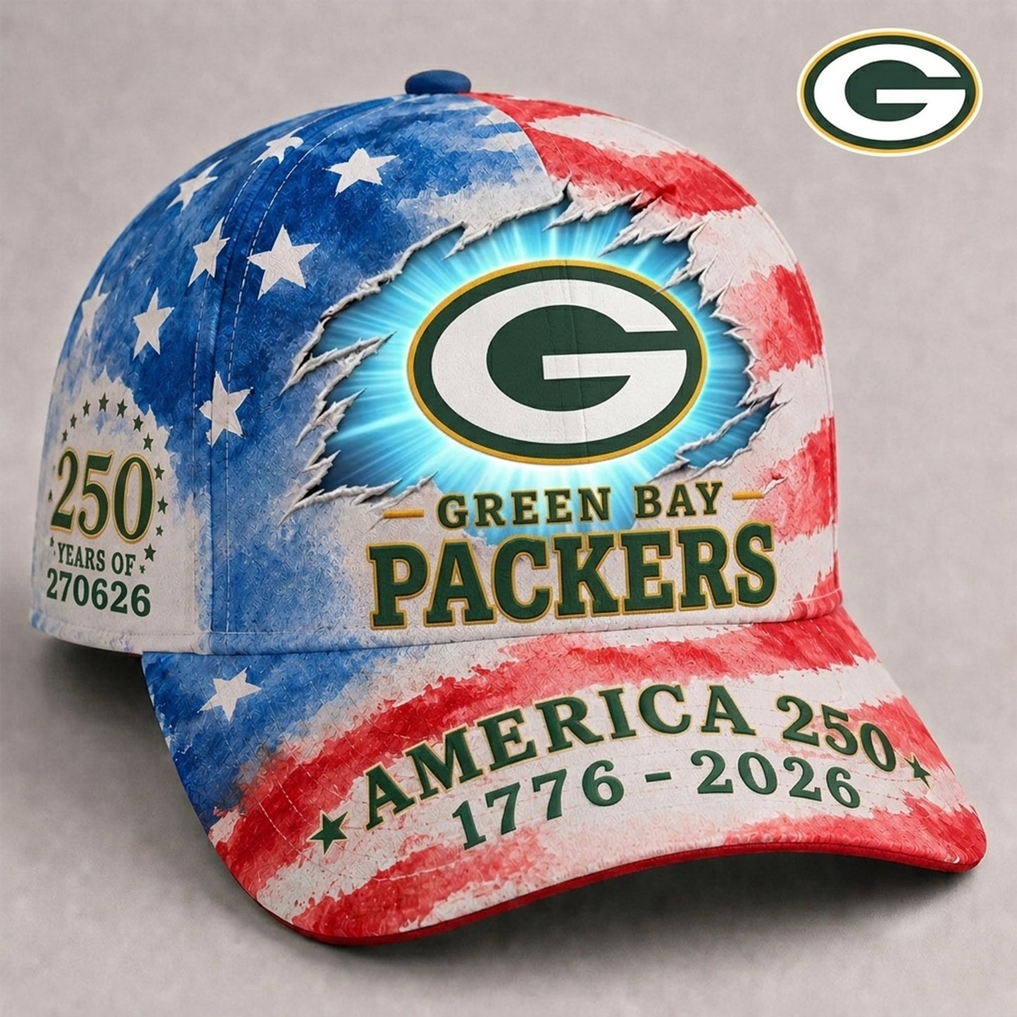 Premium NFL x GB EXCLUSIVE 250 Years Anniversary Of Freedom Cap 270626