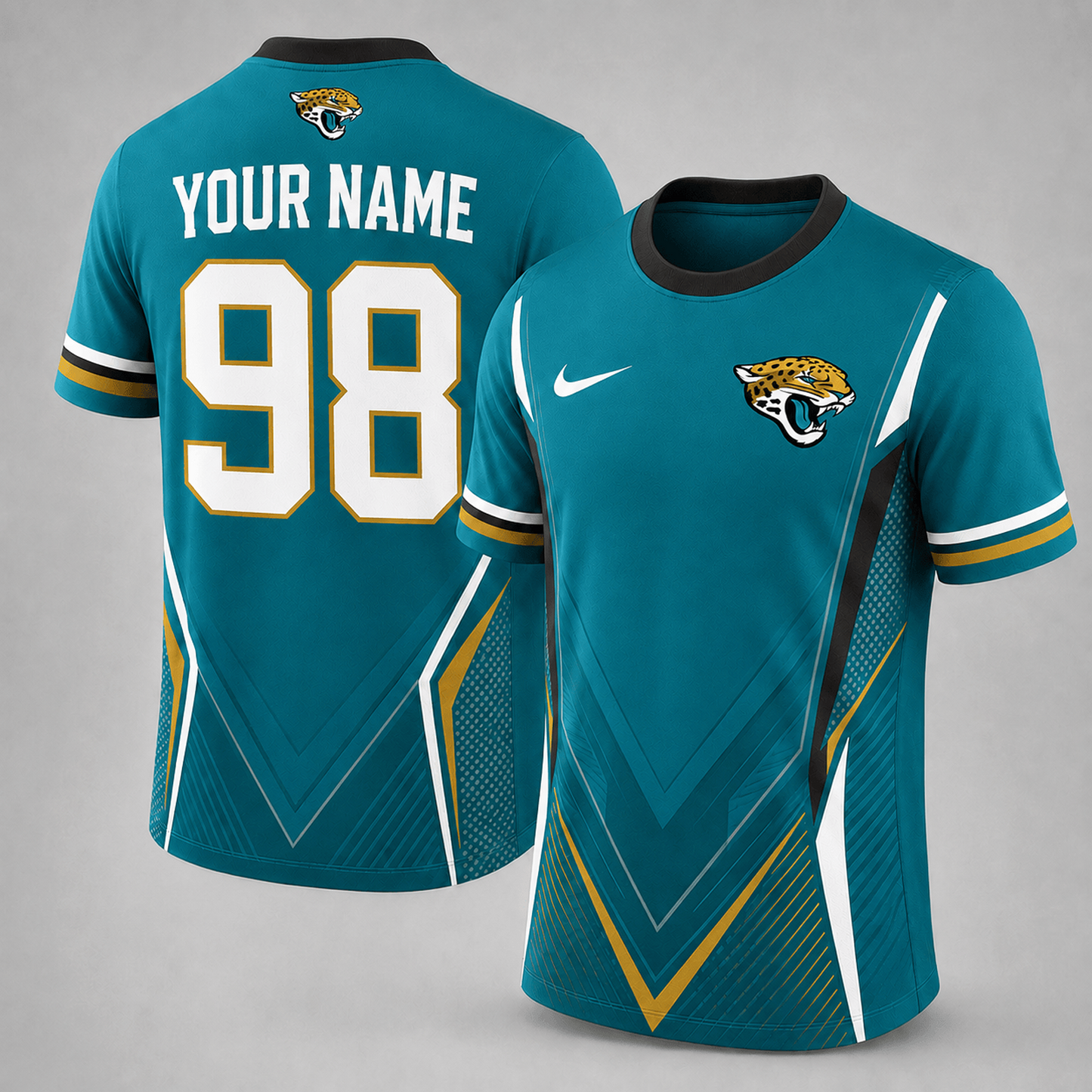 Premium NFL x JAX Custom Name Number Personalized Athletic T-Shirt 220626