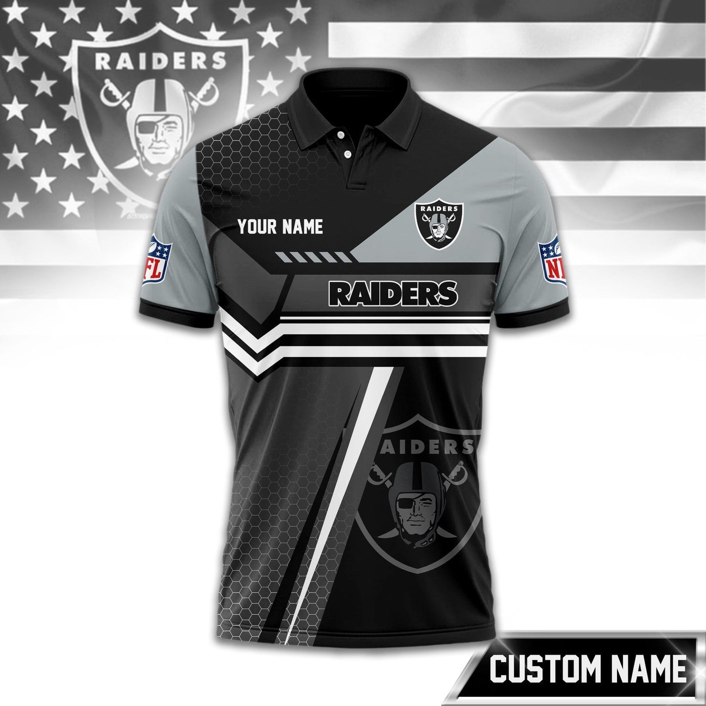 Premium NFL x LV Inspired Custom Game Day Polo NDT NHM