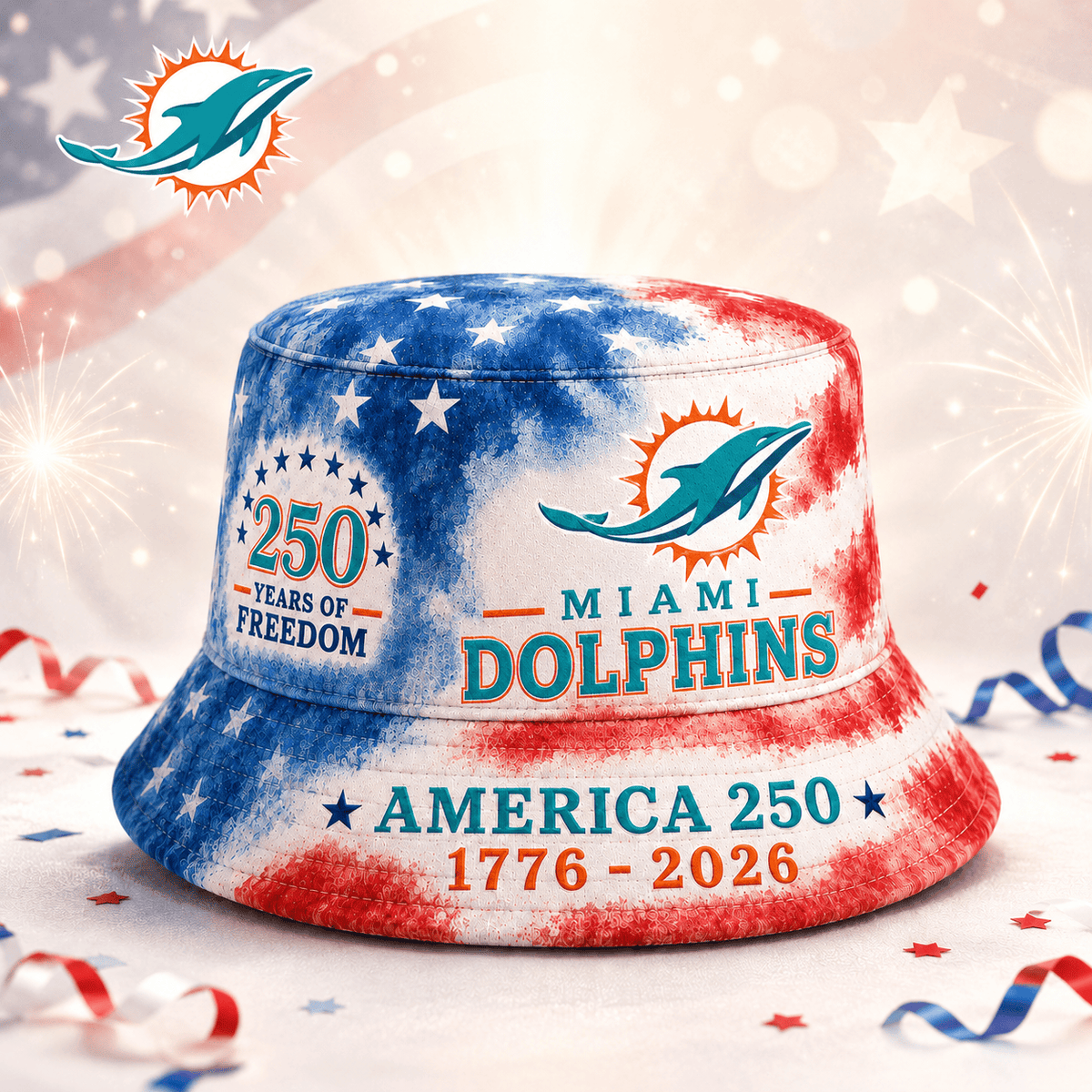 Premium NFL x MD 250 Years Of Freedom Bucket Hat 120625