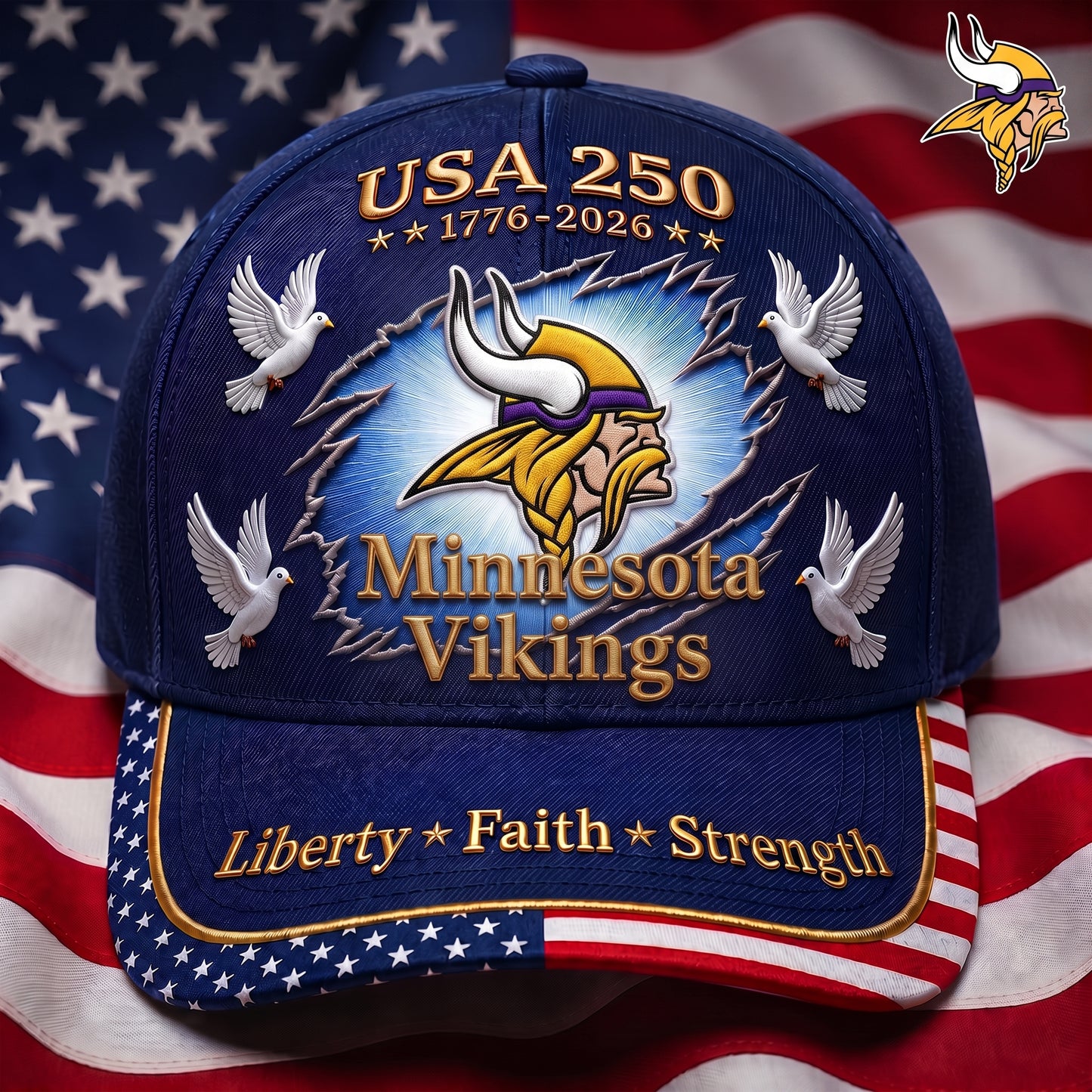 Premium NFL x MV 250 Years Anniversary Of Freedom Cap V3 260626