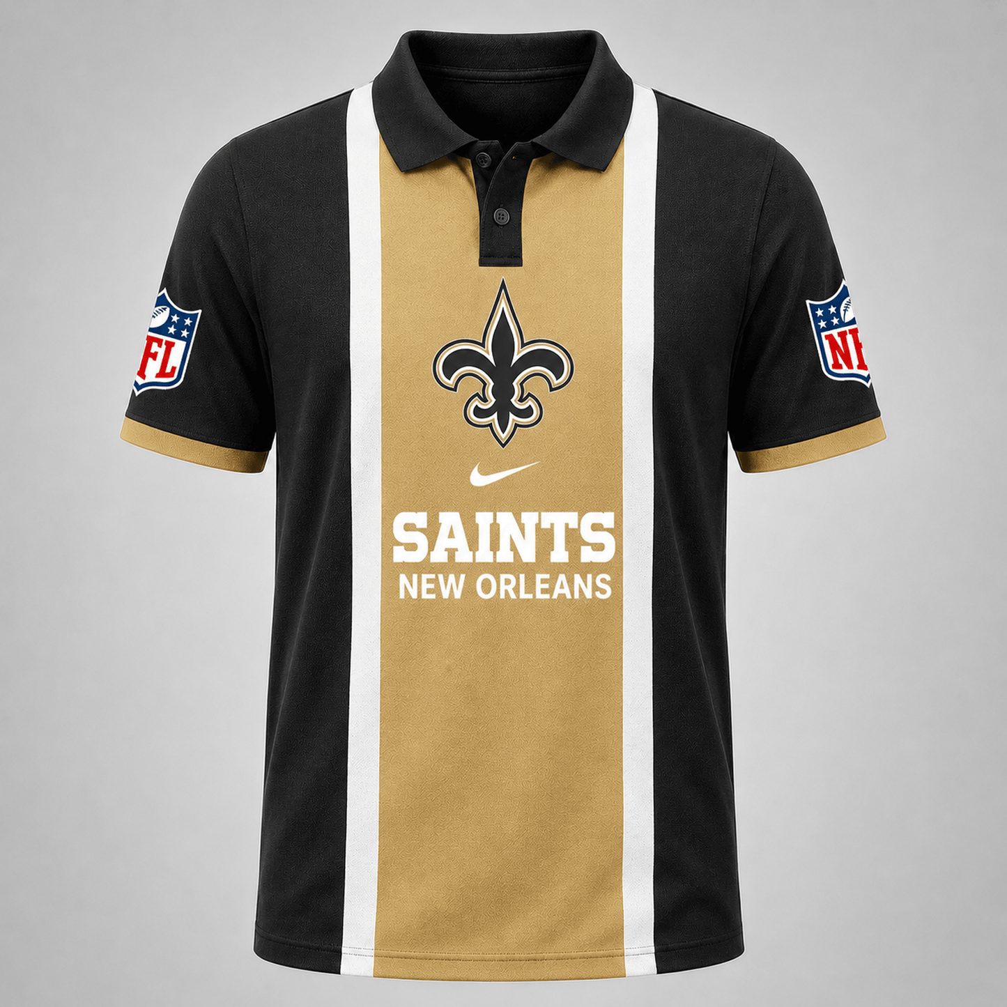 Premium NFL x NO Sports Inspired Vertical Stripe Polo 250626