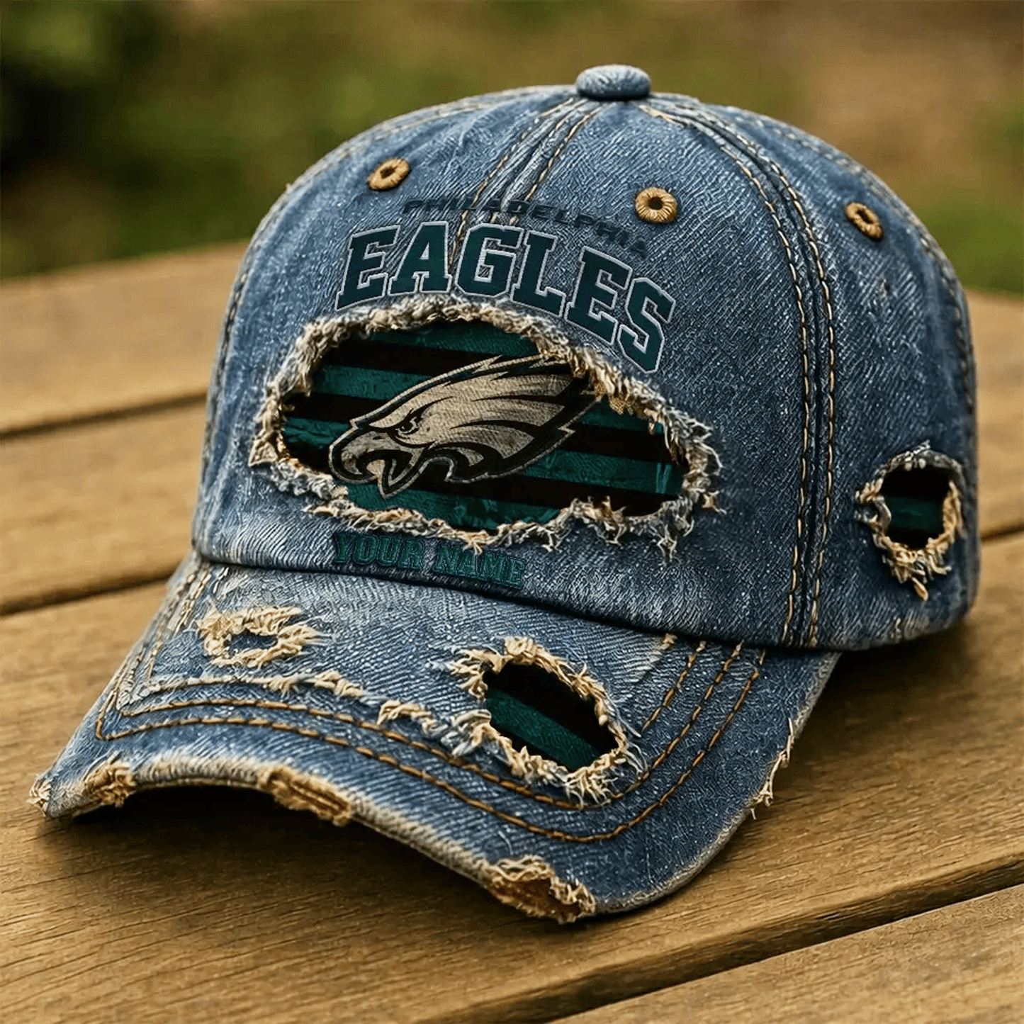 Premium NFL x PHI Denim Washed Cap New Style DATND TANTD 280526