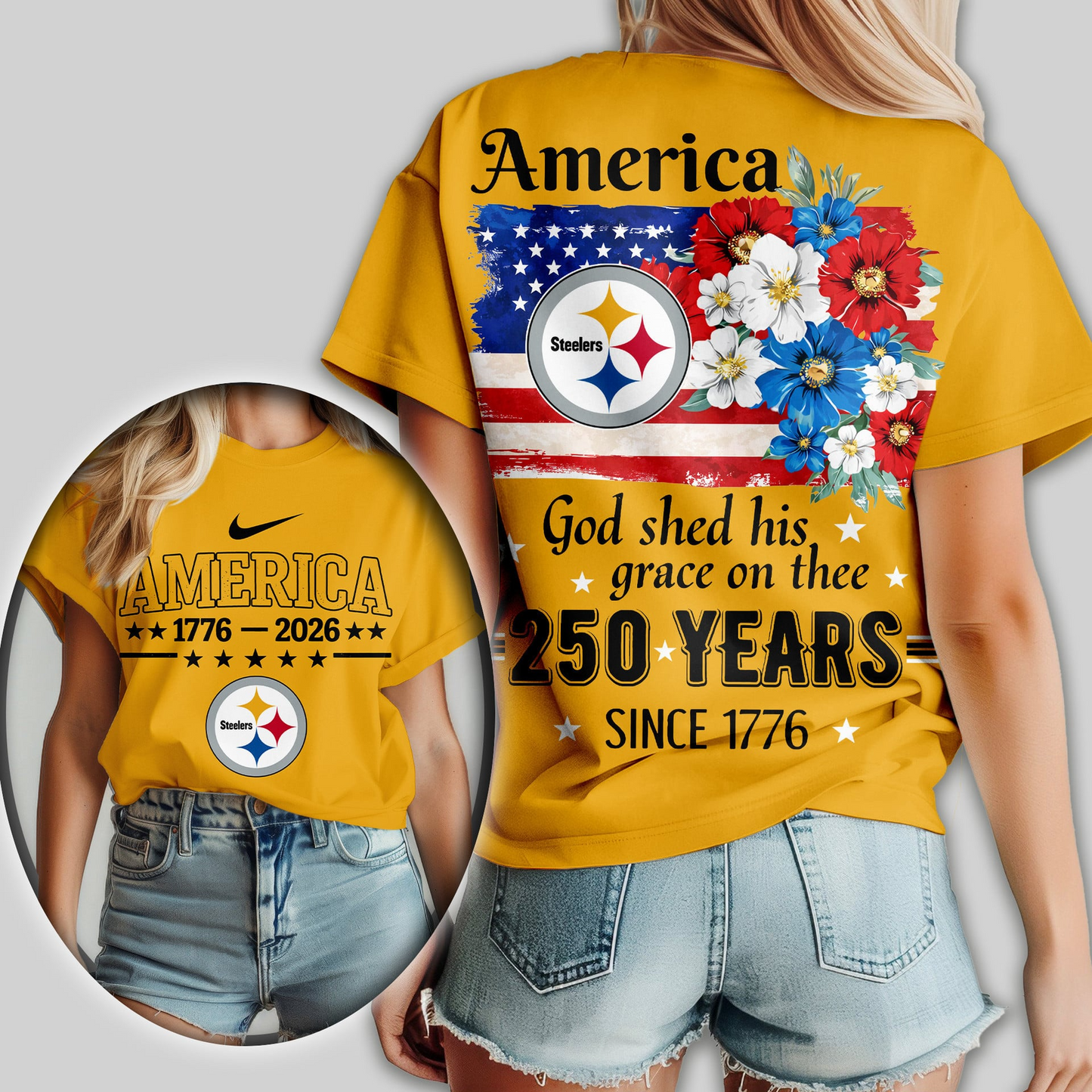 Premium NFL x PS America God Shed His Grace On Thee Women Shirt NDT VHM