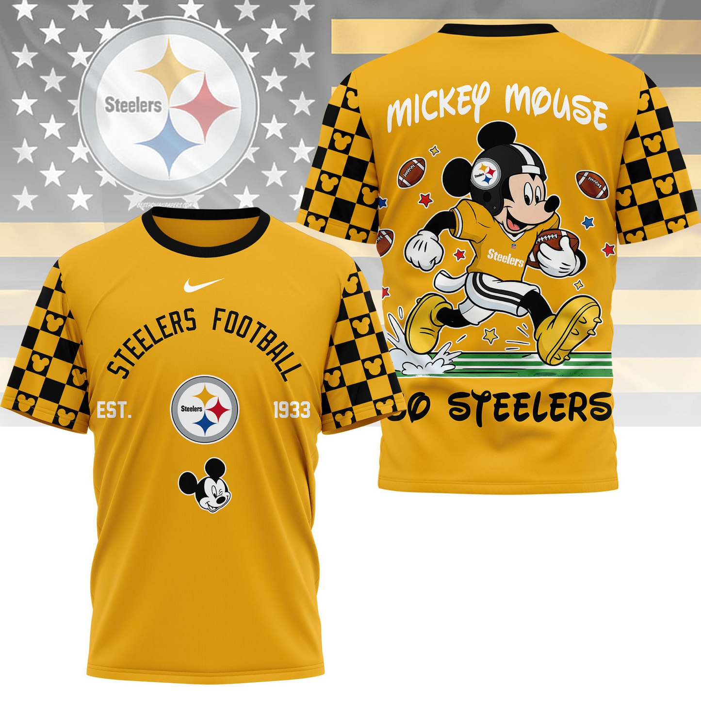 Premium NFL x PS Mouse Football 3D Shirt NDT VHM