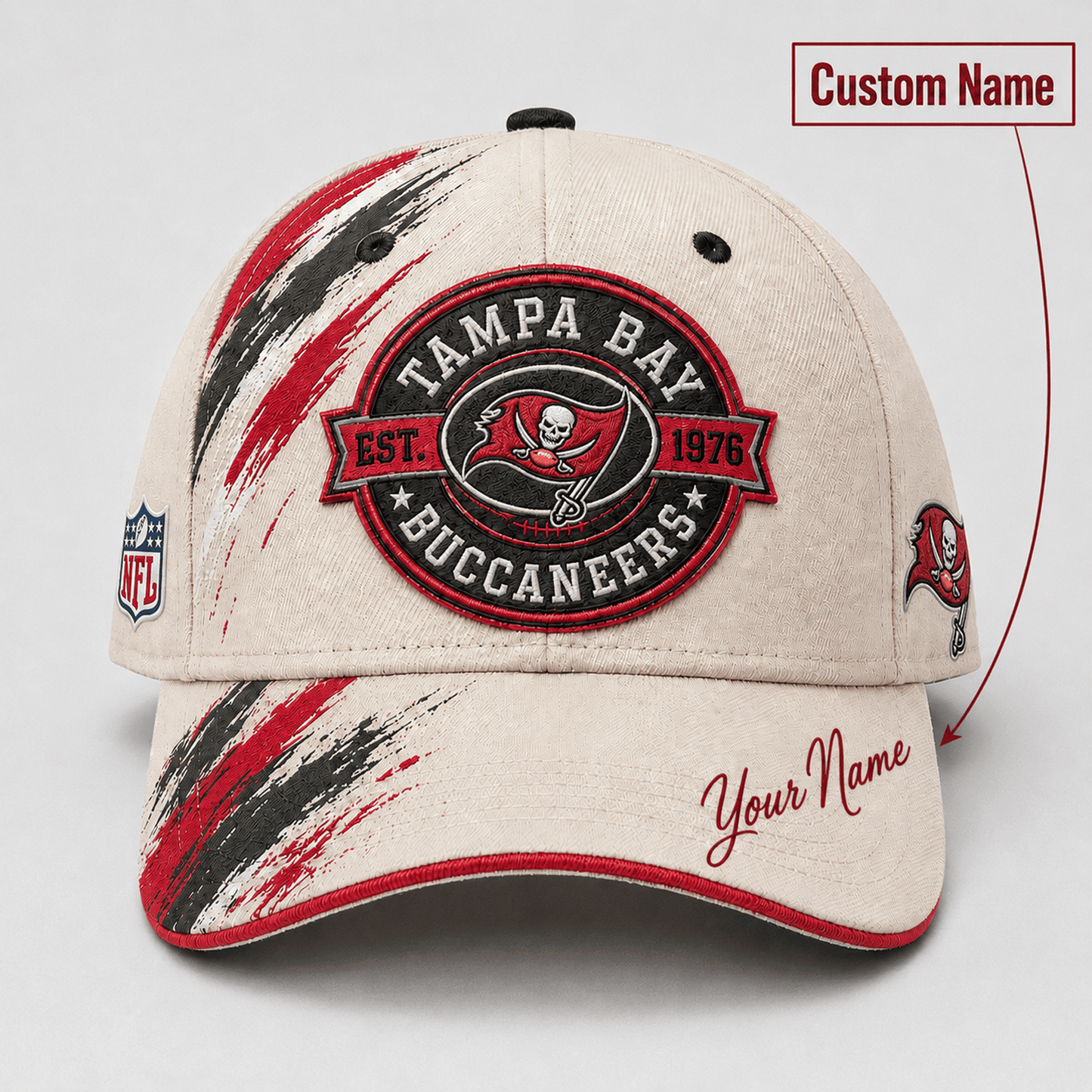 Premium NFL x TB Custom Name Cap For Football Fans Loving Sporty Style 030726
