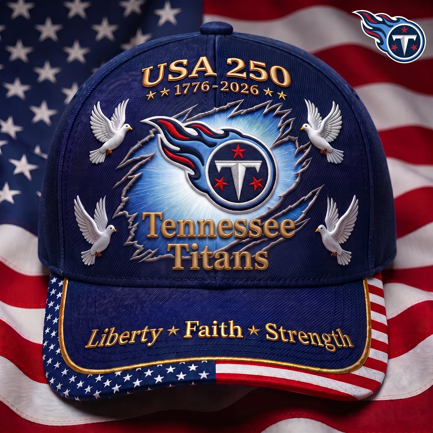 Premium NFL x TT 250 Years Anniversary Of Freedom Cap V3 260626